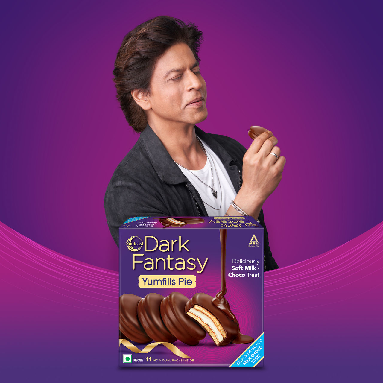 Sunfeast Dark Fantasy Yumfills Rich Chocolate Pie Cake 242 g Combo