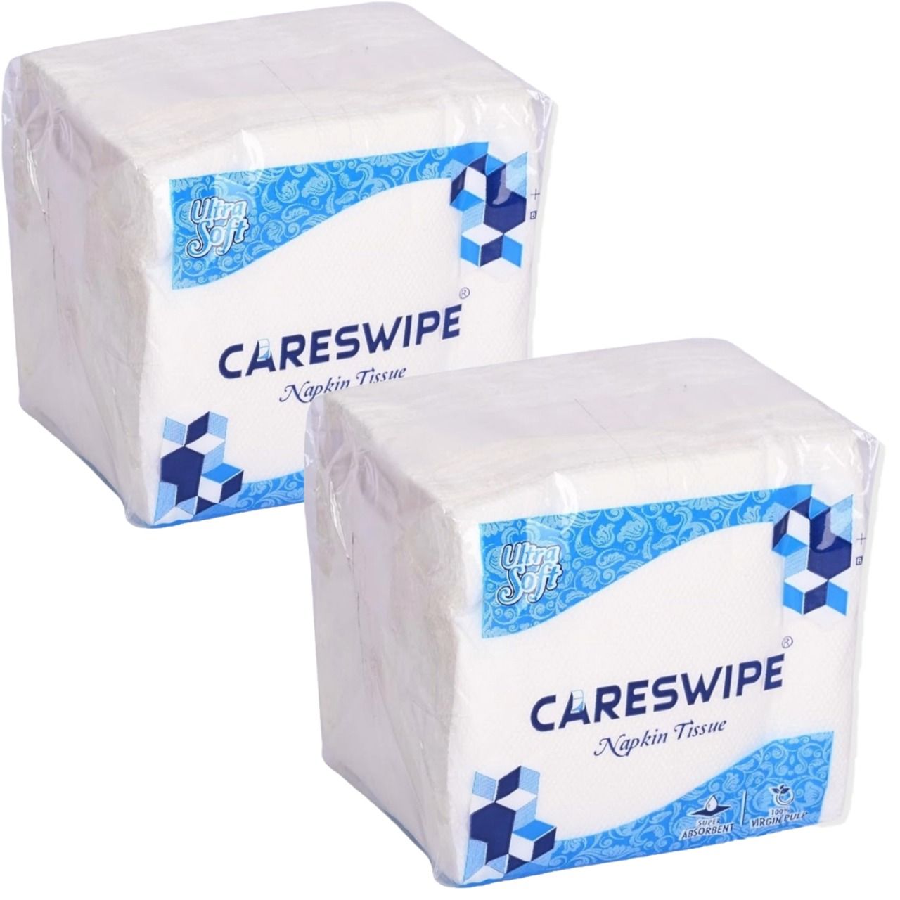 Careswipe Napkin Tissue Paper 100 Pulls Each Set Of 2
