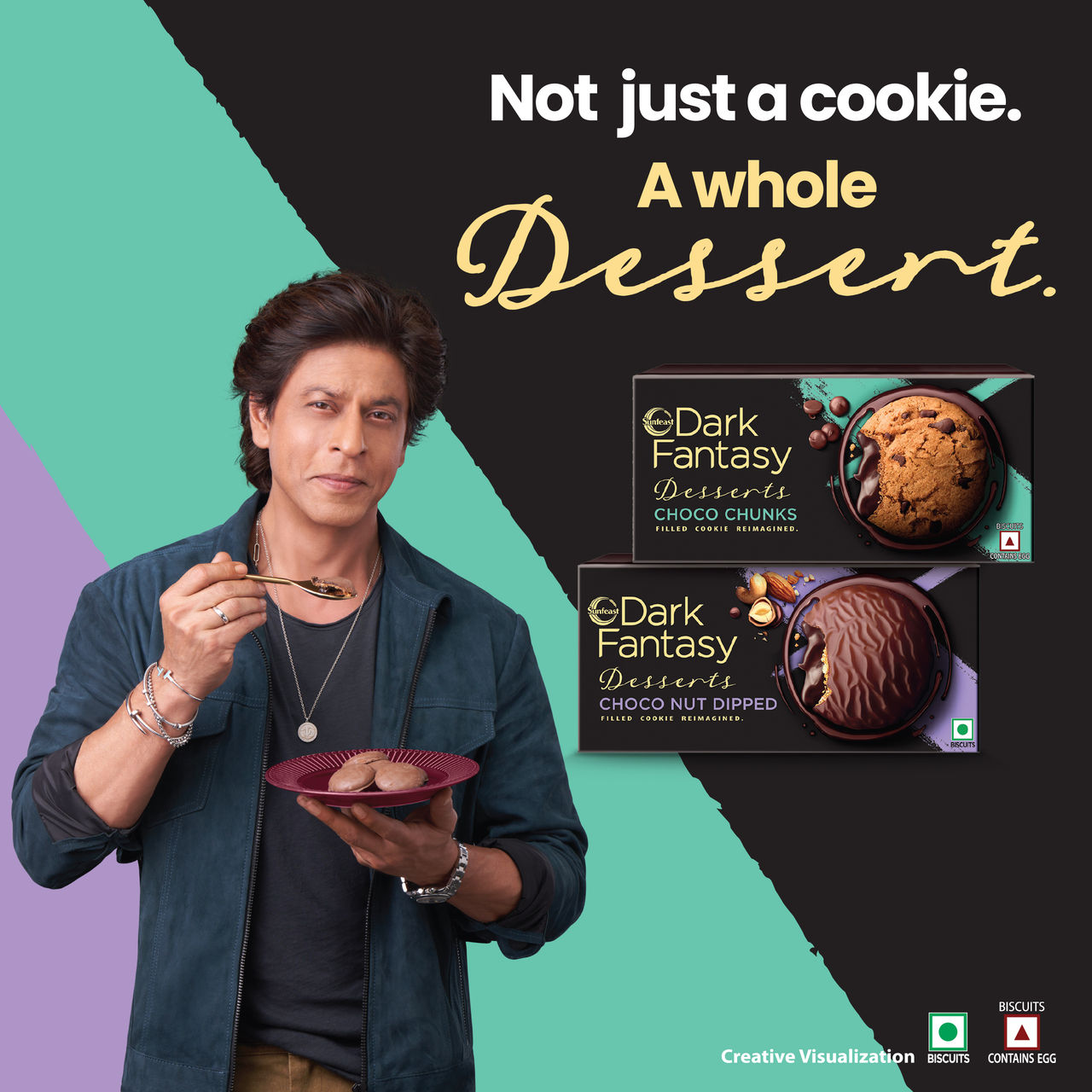 Sunfeast Dark Fantasy Chocolate Chunks Filled Cookie Reimagined | Trans Fat-free