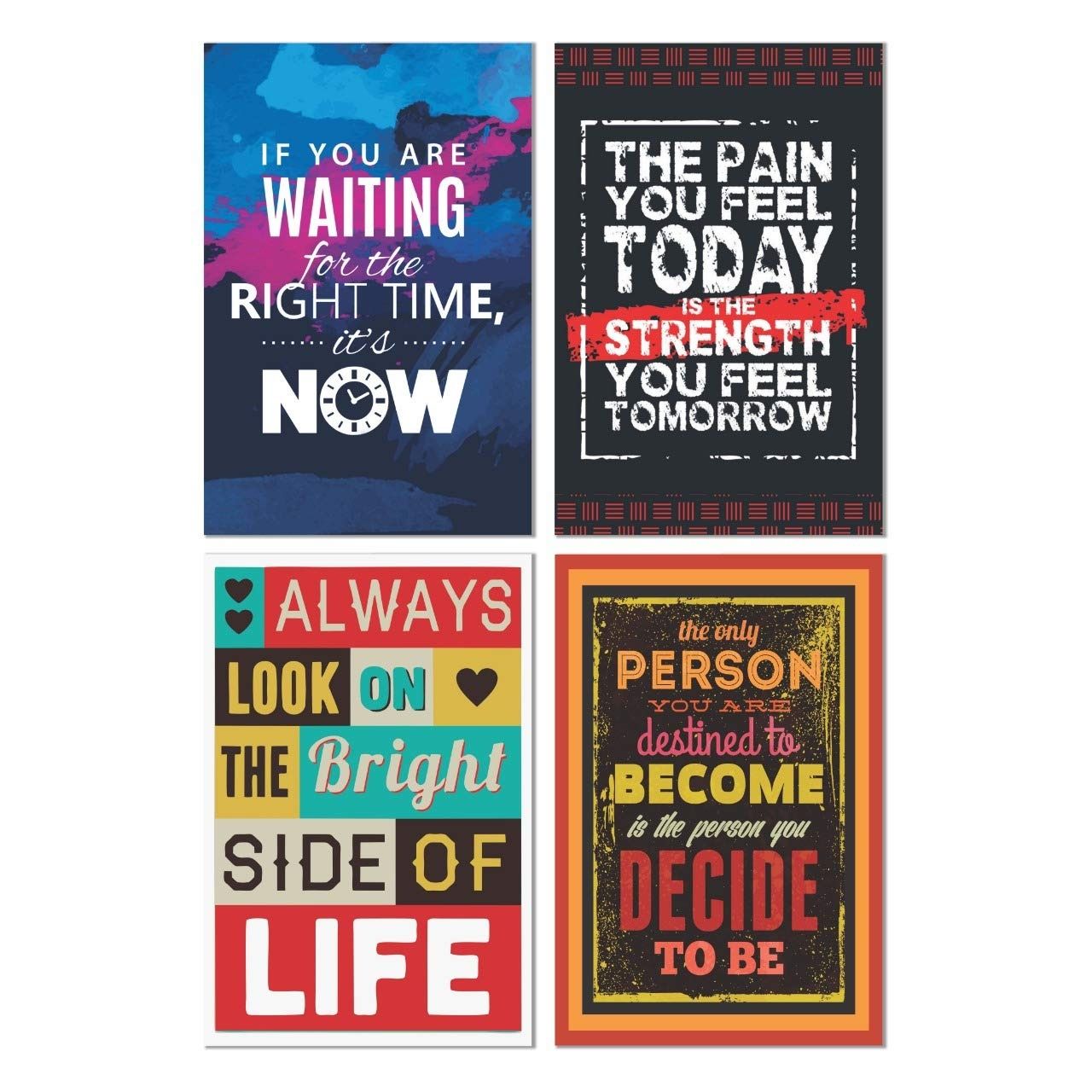 Paper Plane Design Wall Posters For Office Decor | Set of 10 | Size | 12 Inch x 18 Inch | D80
