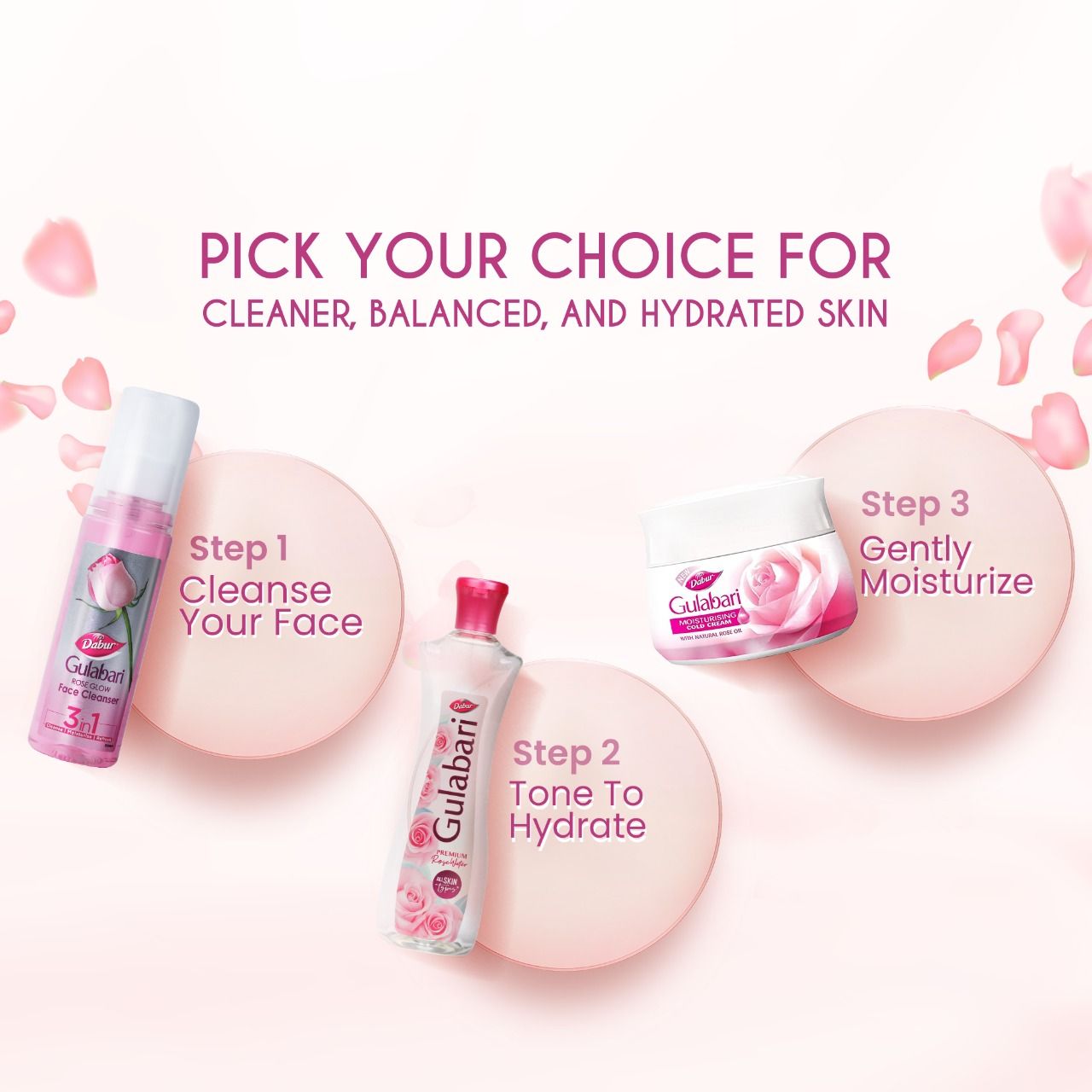 Dabur Gulabari Rose Glow Face Cleanse