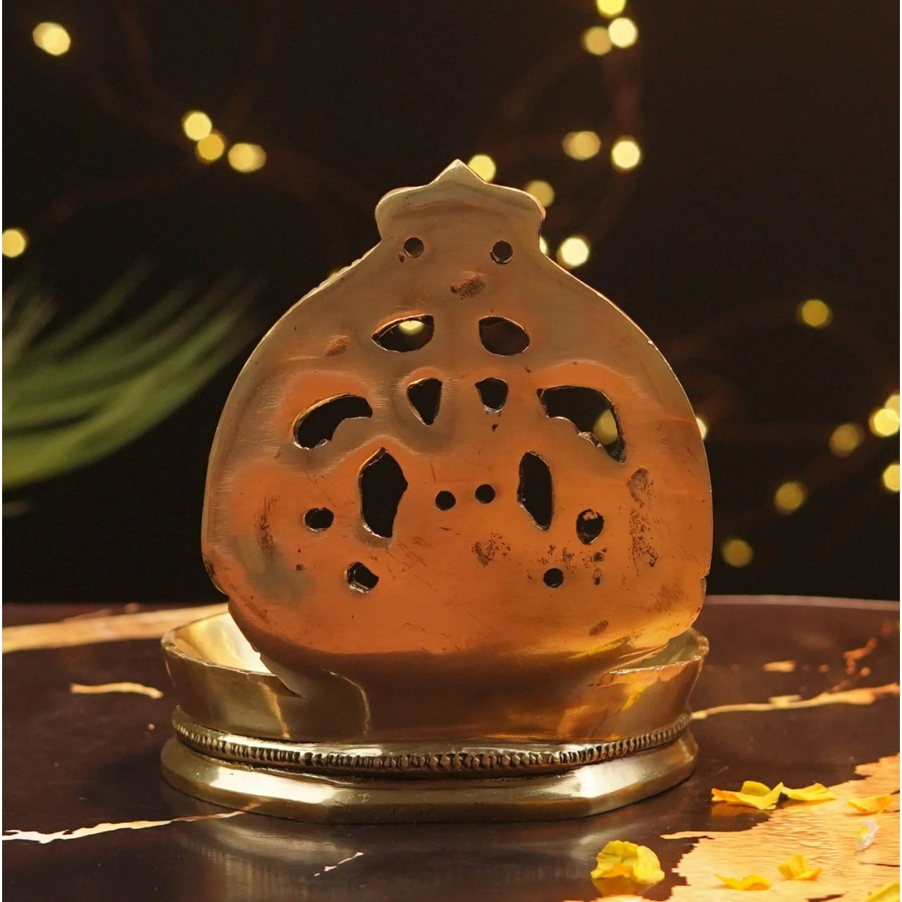 Servdharm Brass Gajalakshmi Diya | 5.5 Inch