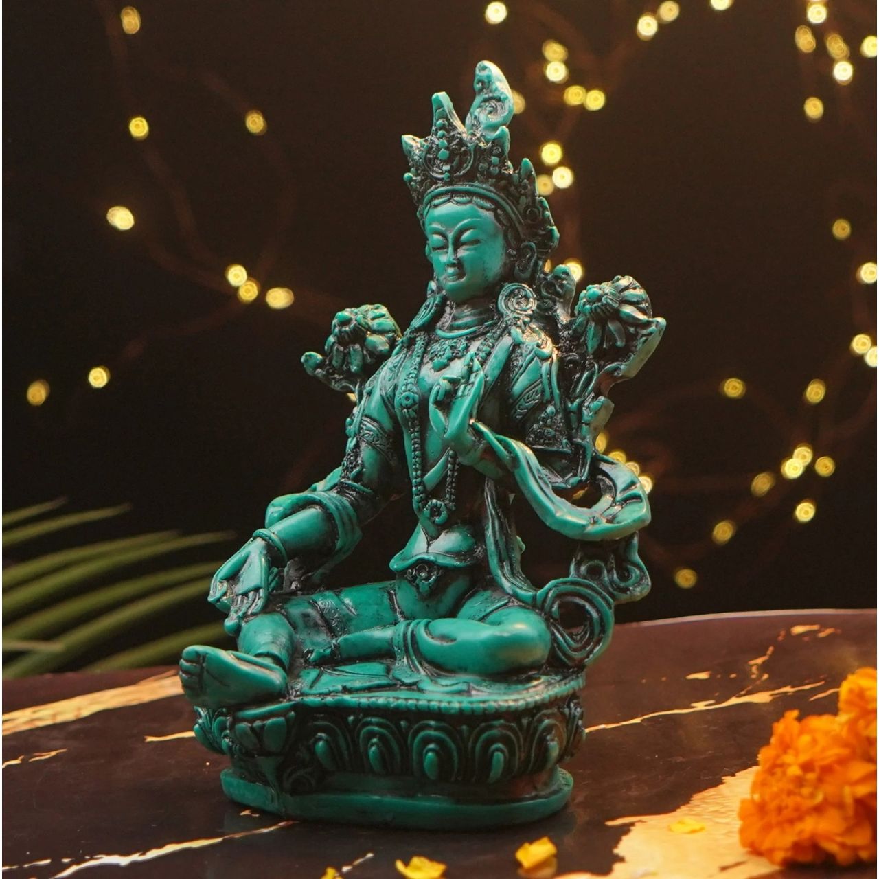 Servdharm Green Tara Mata Statue | Removes Obstacles