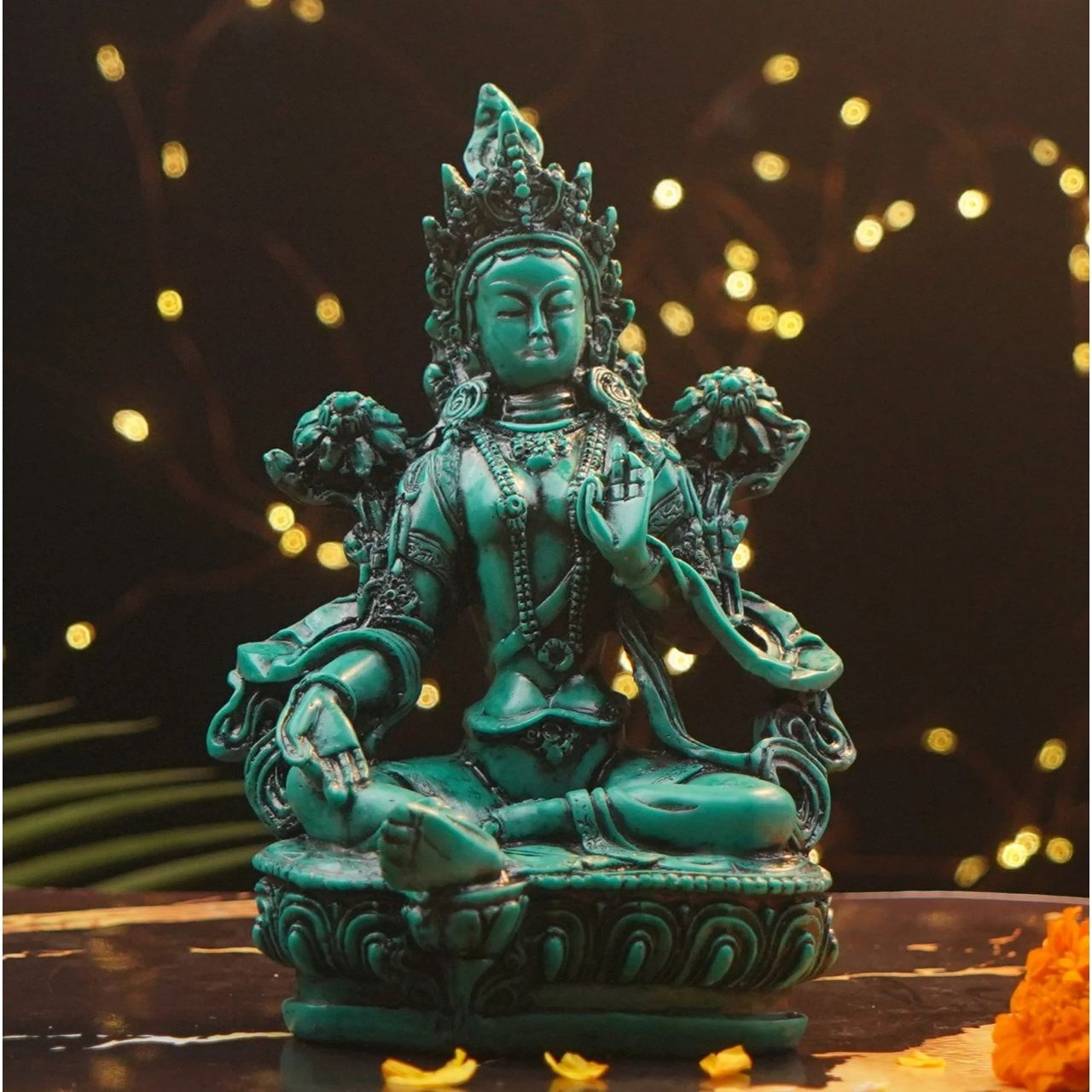 Servdharm Green Tara Mata Statue | Removes Obstacles