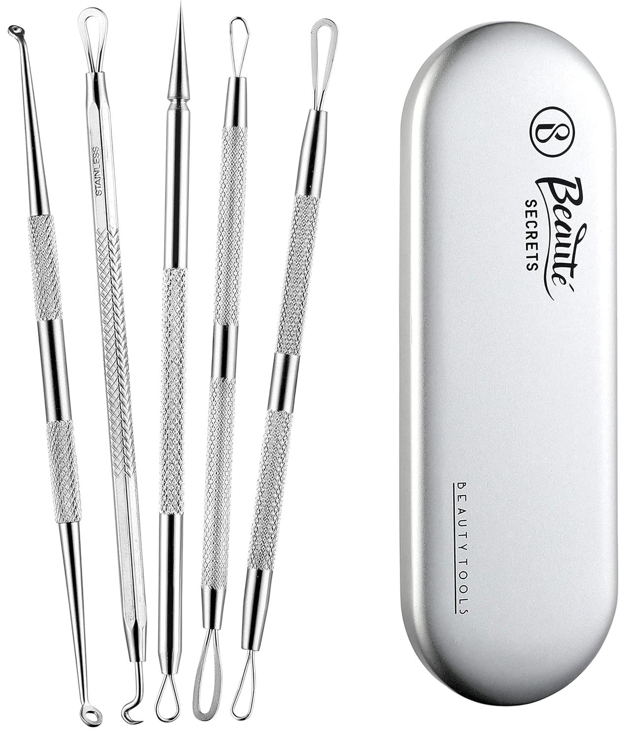 Beaute Secrets Essentials Blackhead Remover And Pimple Extractor Tool Kit