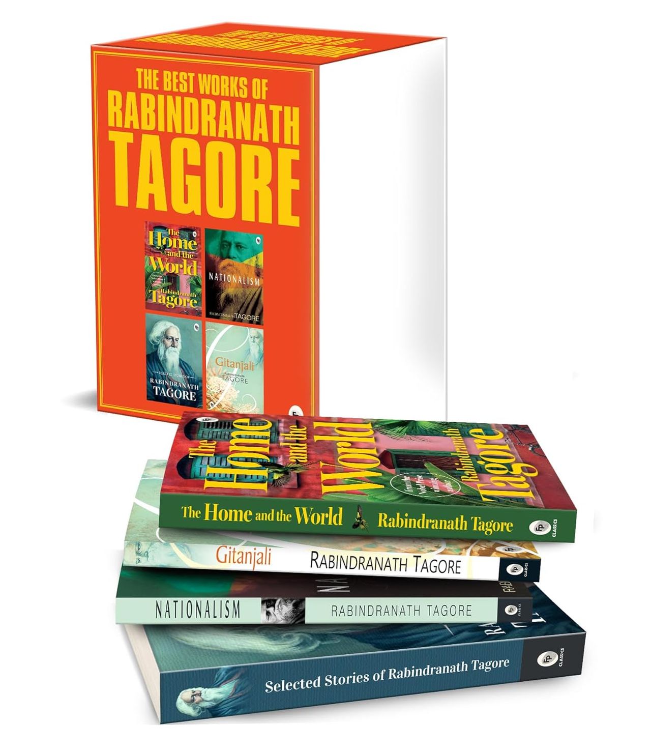 Rabindranath Tagore Gift Set (Gitanjali, Nationalism, Selected Short Stories, The Home & The World)