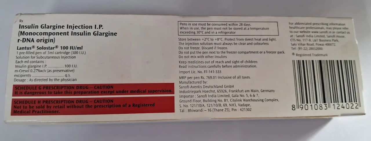Lantus Solostar 100IU/ml Injection
