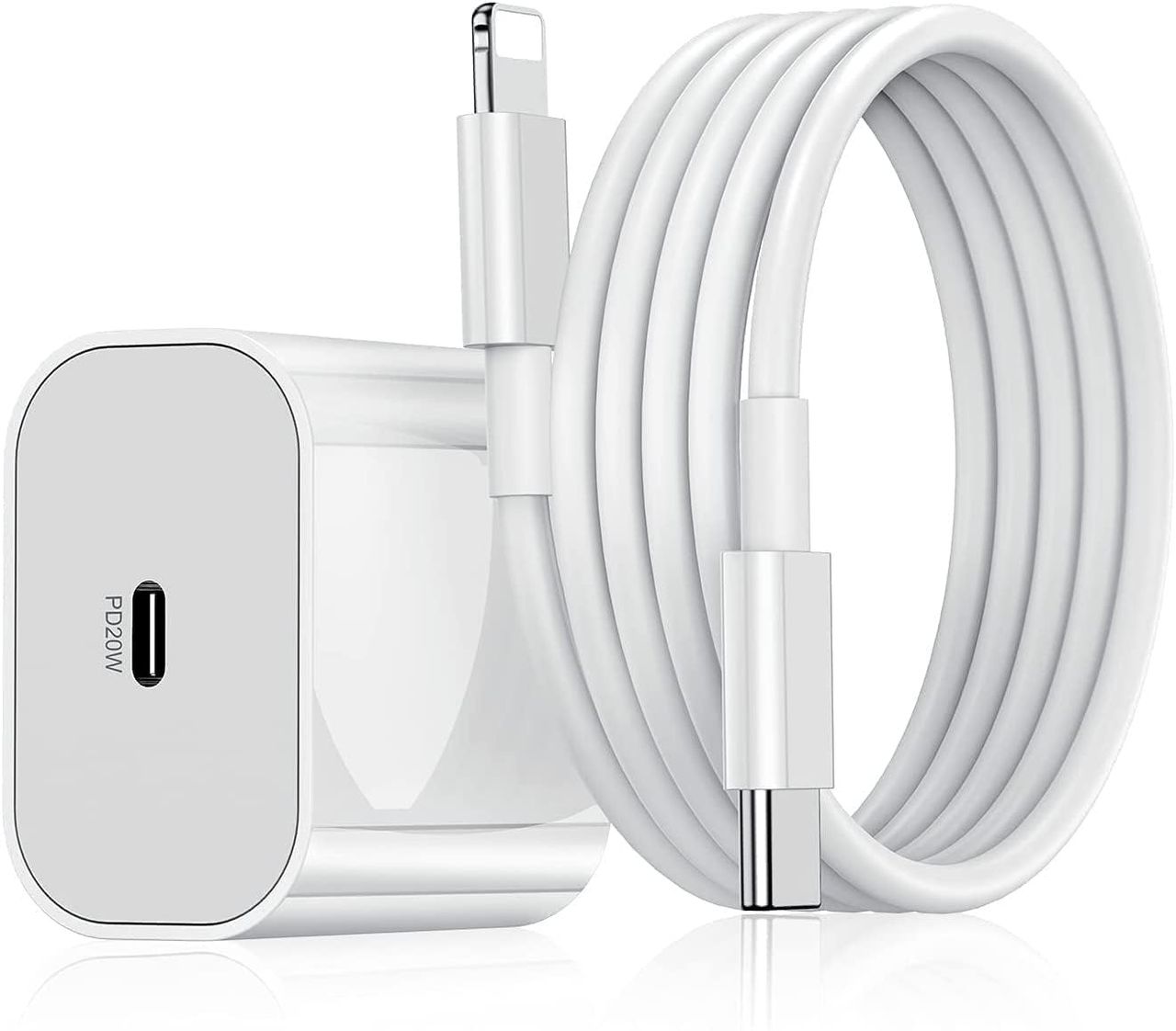 Ailkin 20W Fast iPhone PD Charger-USB-C to Lightning Cable & Power Adapter for Quick Charging iPhone iPhone 14 Plus,14 Pro,14 Pro Max,14 Mini,13,12 Max,Xs Max,XR,X,8Plus,iPad & More