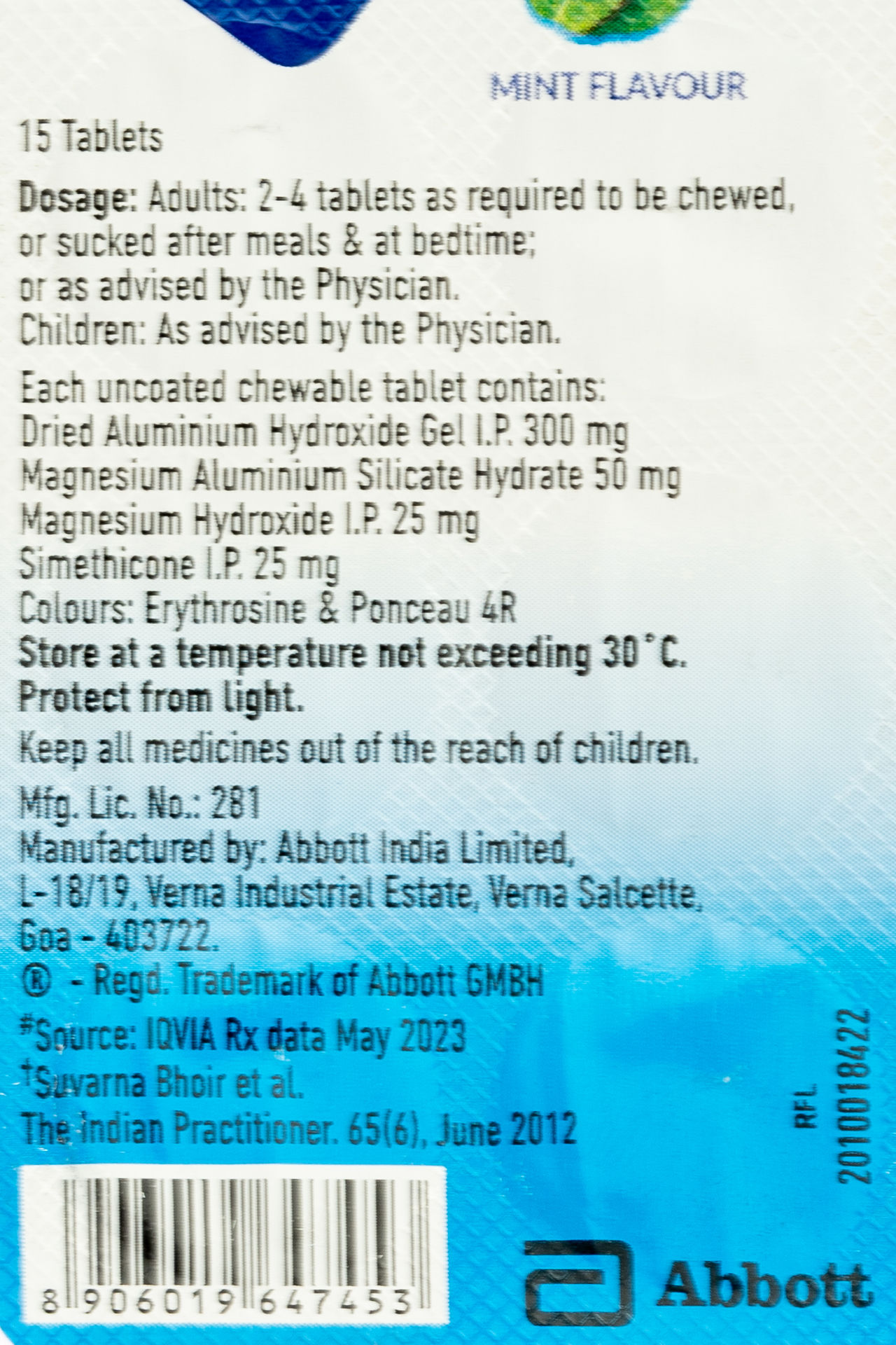 Digene Mint Tablet 15