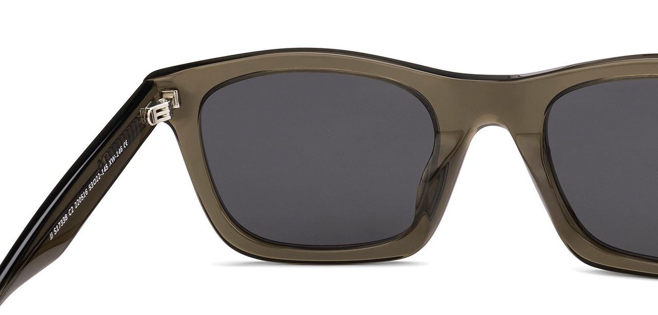 John Jacobs By Lenskart Unisex Solid Acetate Sunglasses | Transparent Green - L