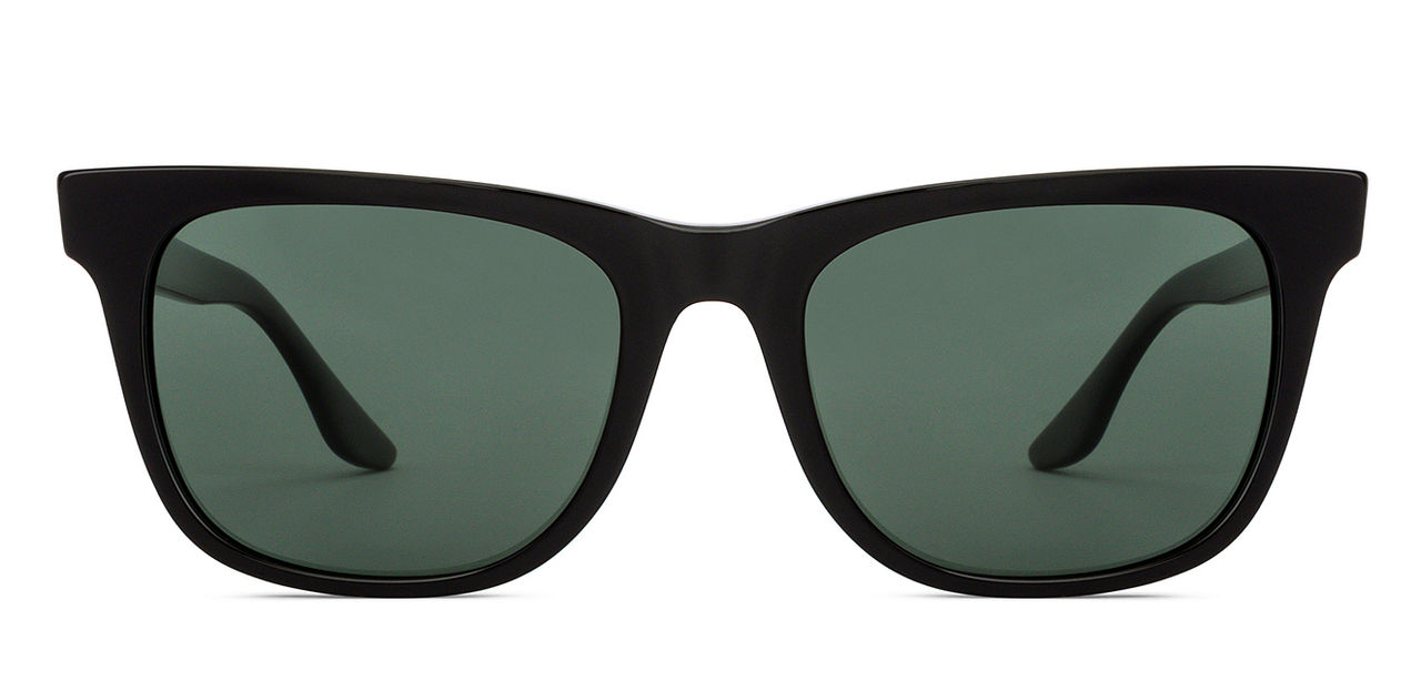 John Jacobs By Lenskart Unisex Acetate Wayfarer Sunglasses | Black - L