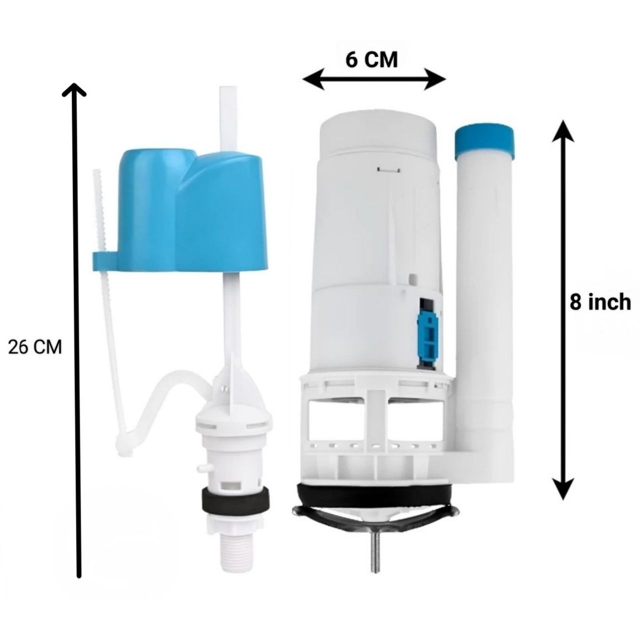 Clayplus Dual Flush Siphon/flush Valve for One-piece Commode | 8 Inch