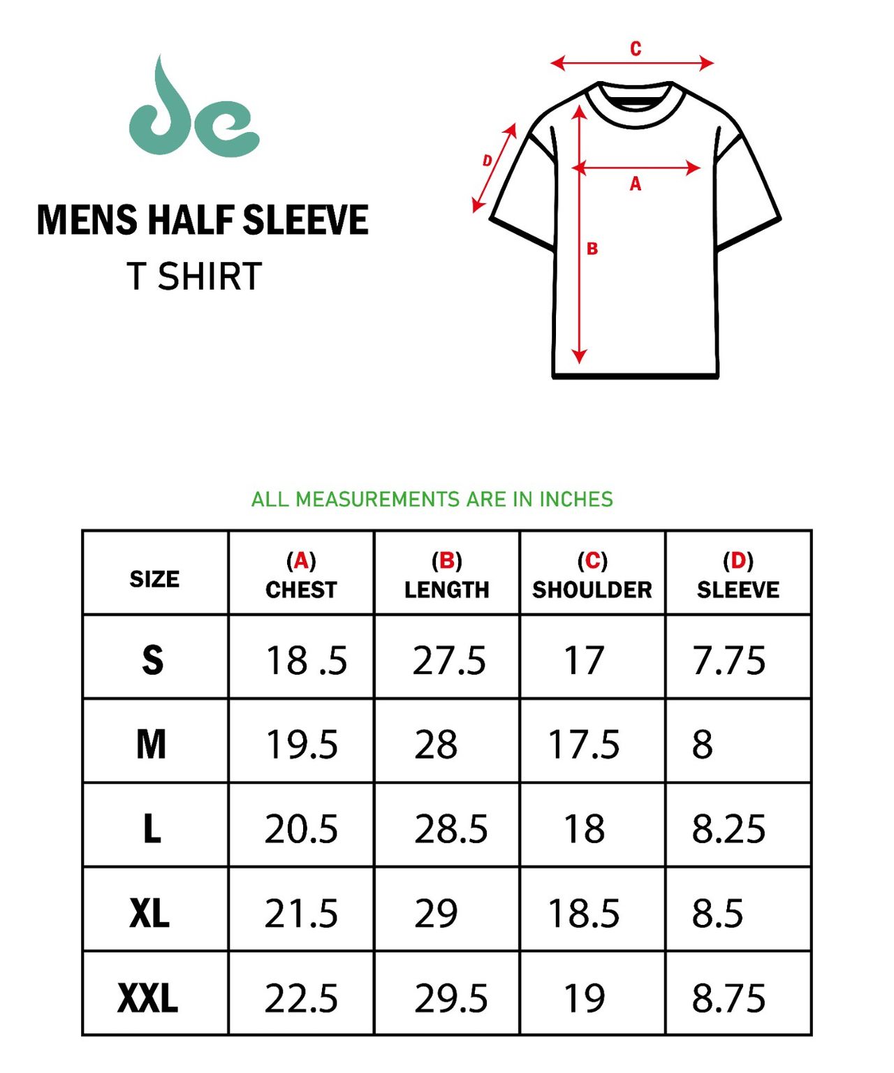 De Tees Men's Half Sleeve T-shirt | MHS-SUMWON | Black - XL