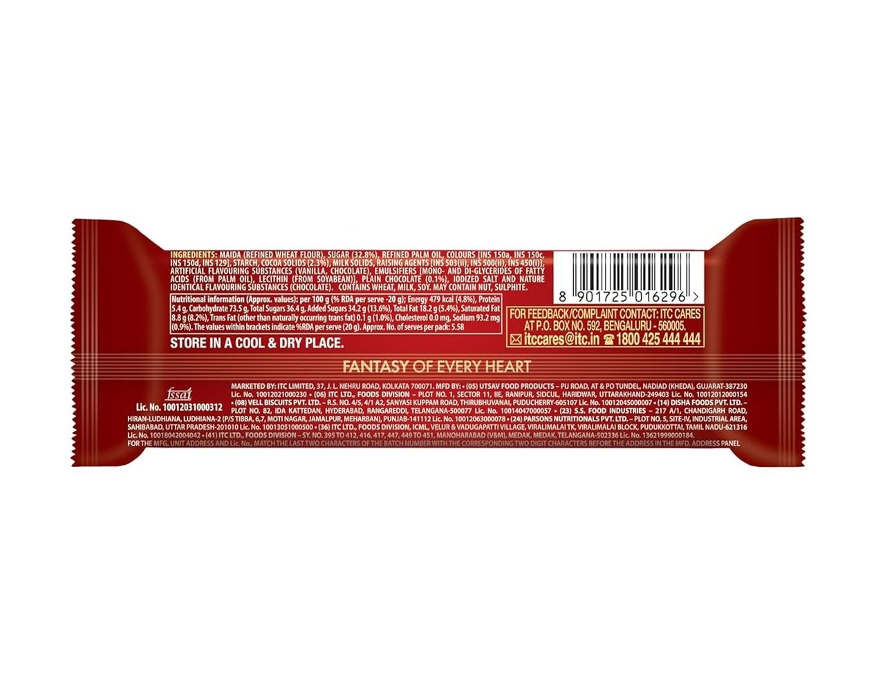 Sunfeast Dark Fantasy Bourbon, Classic Biscuit Made With Real Chocolate 111 g Combo