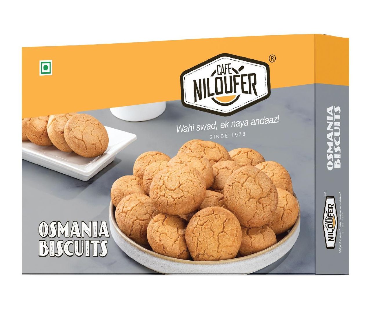 Cafe Niloufer Osmania Butter Flavoured Biscuits | Cholesterol-free