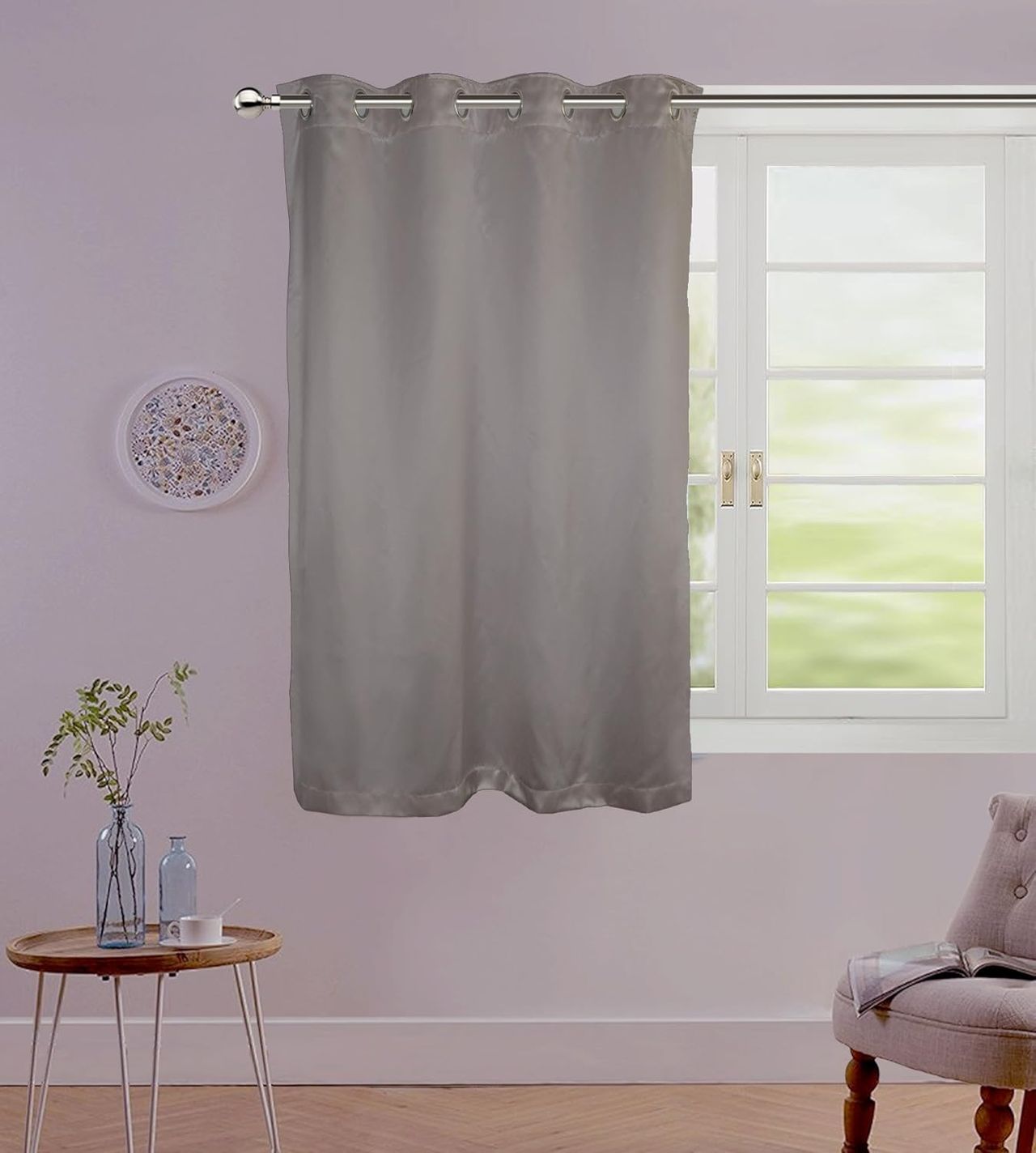 Lushomes Curtain - Lined Metal | 54 x 60 inch