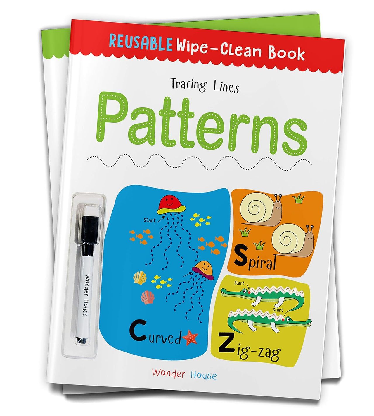 Reusable Wipe and Clean Book Tracing - Lines Patterns - Trace and Practice Patterns