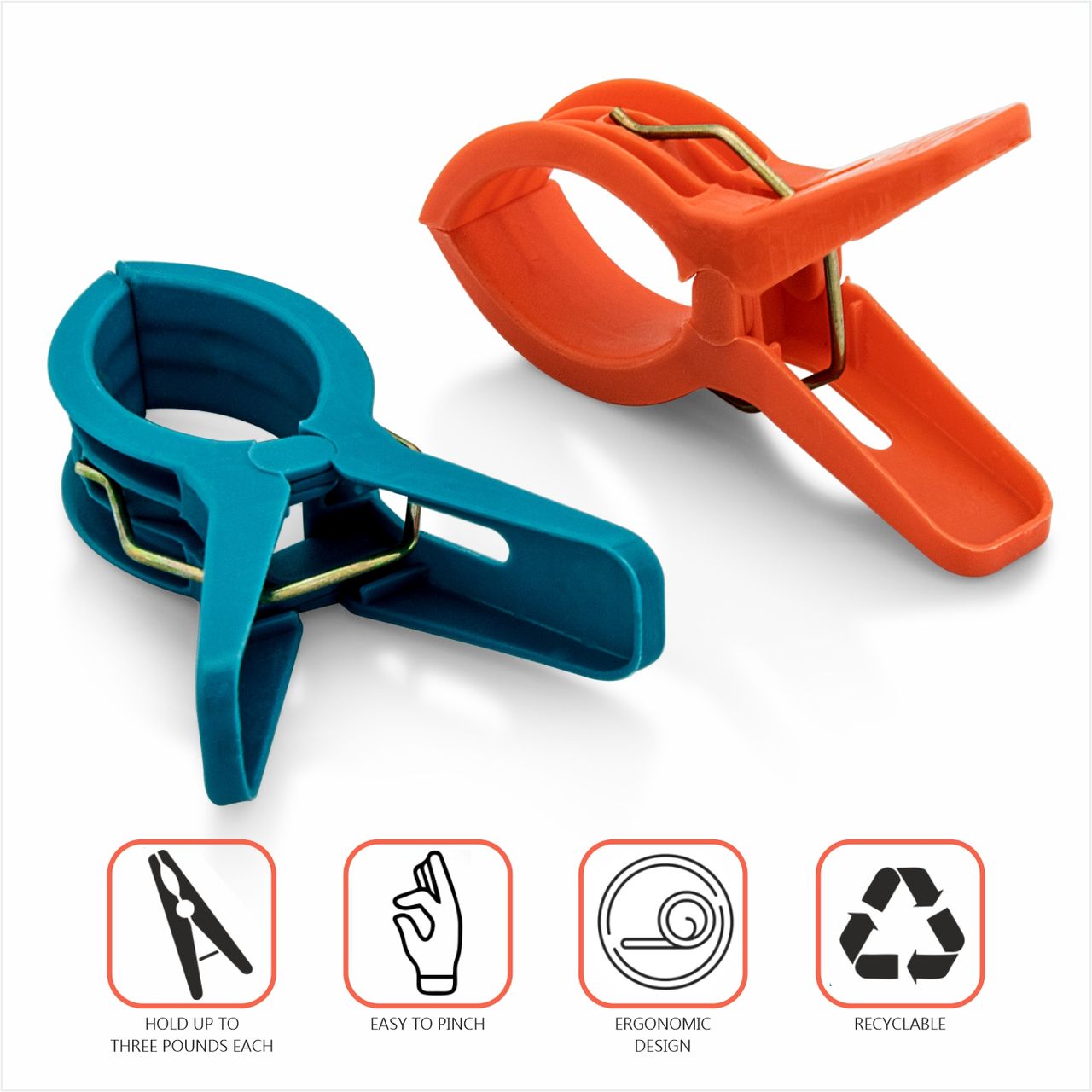 Creta Plastic Cloth Hanging Clips Set of 12 pc  X 2 Combo