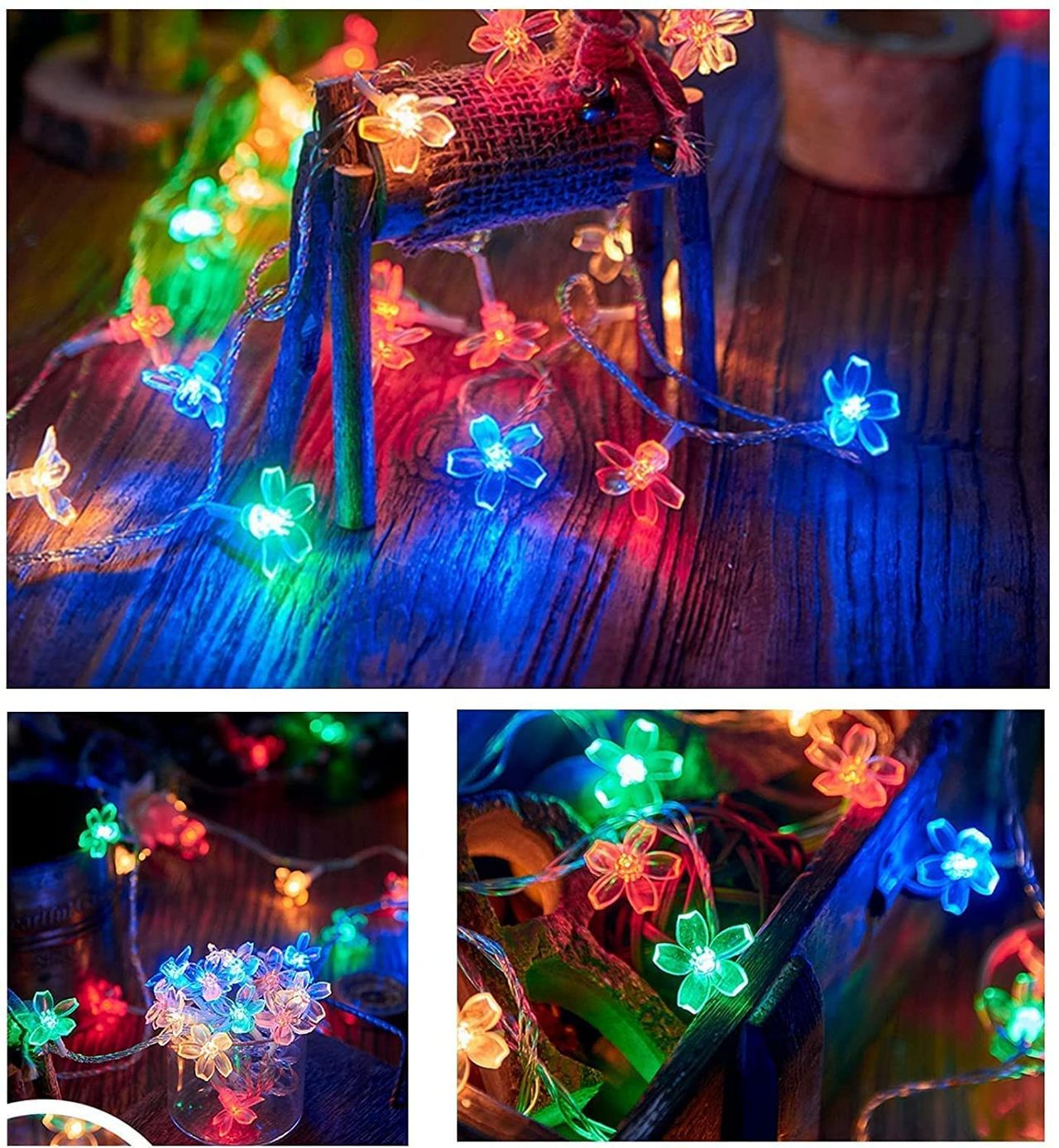 Quace Mini Flower Multicolor String Light