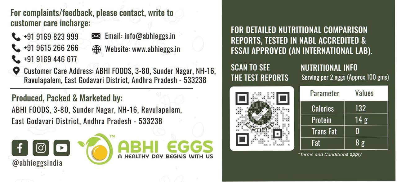 Abhi Nutri + White Eggs With Immunity Boosters 6 pc Combo