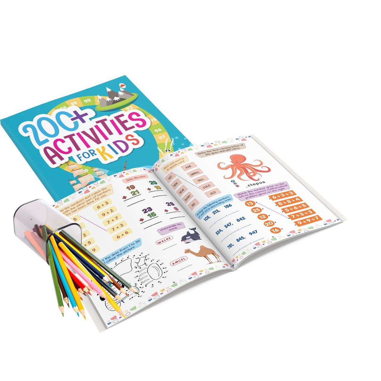 Brain Activity Book for Kids - 200+ Brain Boosting Activities for Age 4+