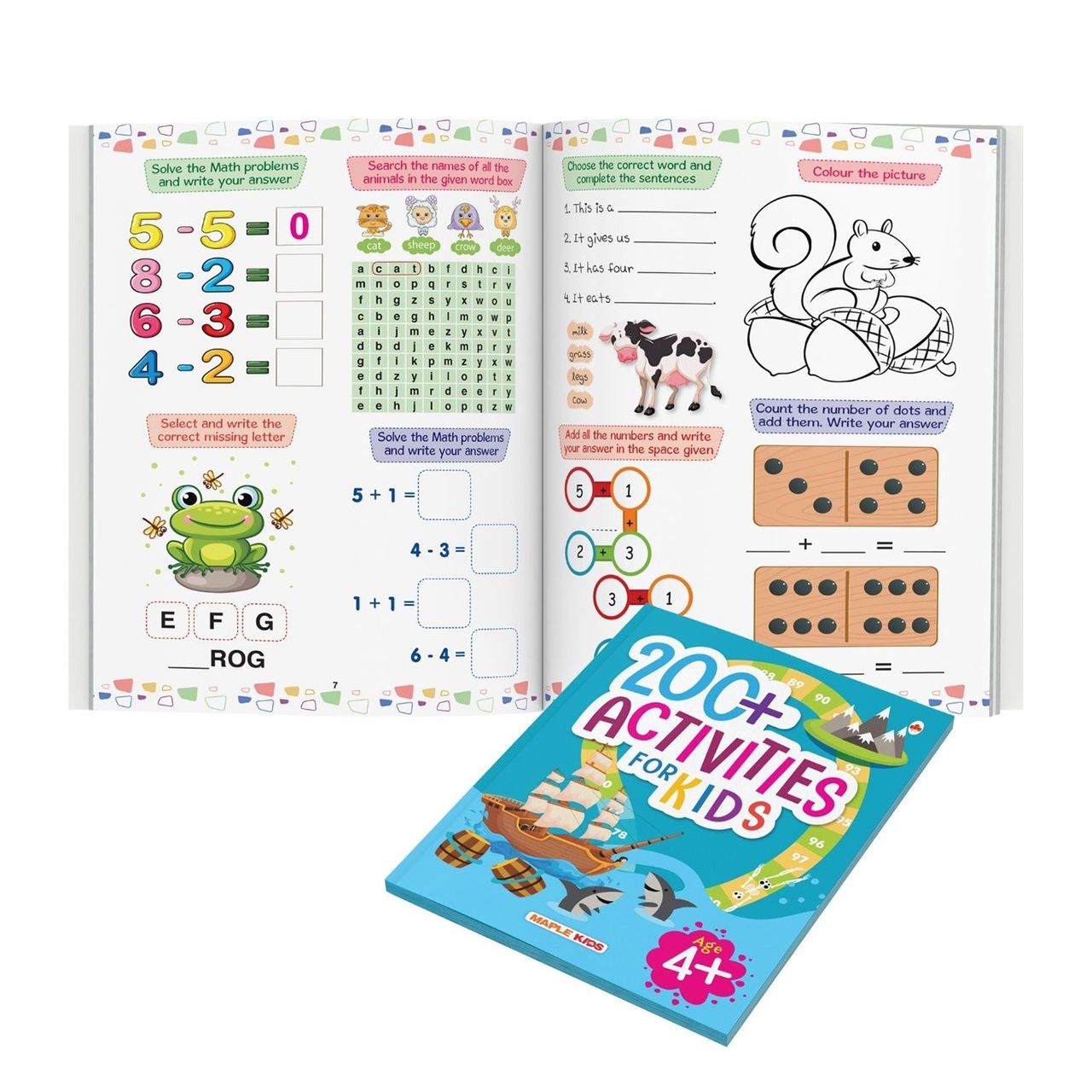 Brain Activity Book for Kids - 200+ Brain Boosting Activities for Age 4+