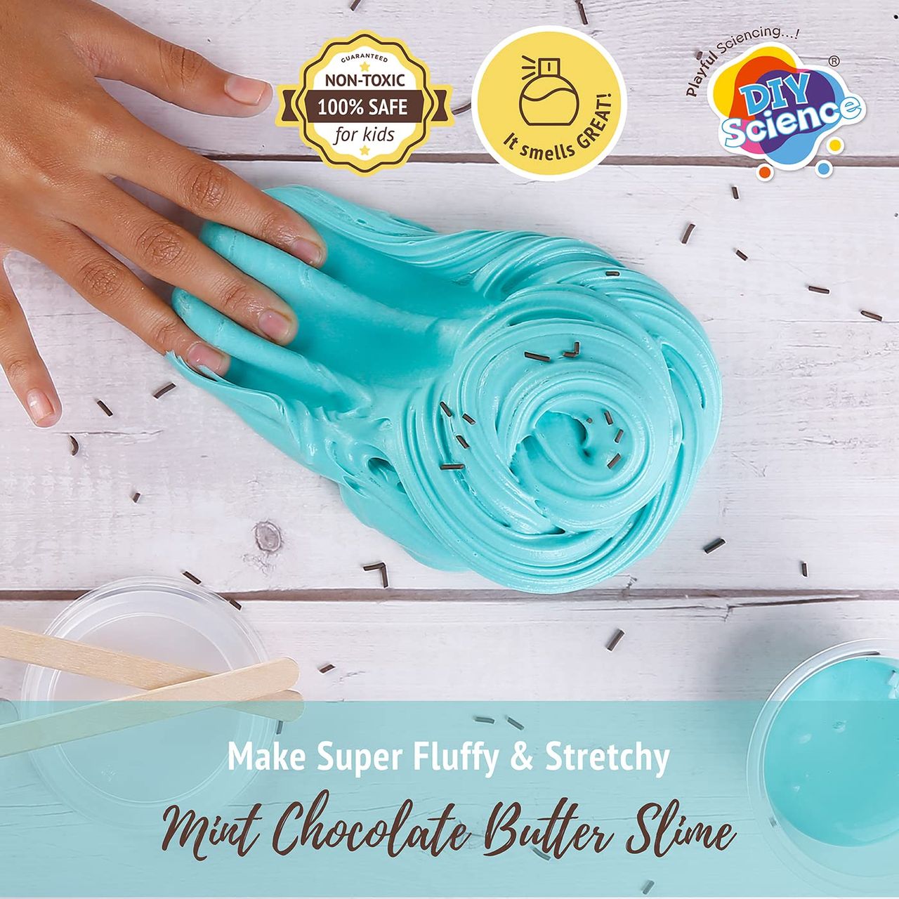 DIY Science Mint Chocolate Butter Slime Kit