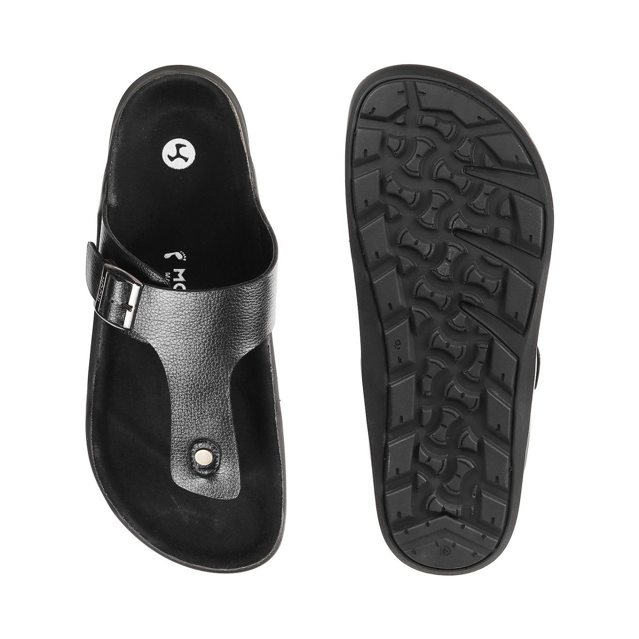 Mochi Men Black Color Slip On Ethnic | Size UK 6 | 16-753