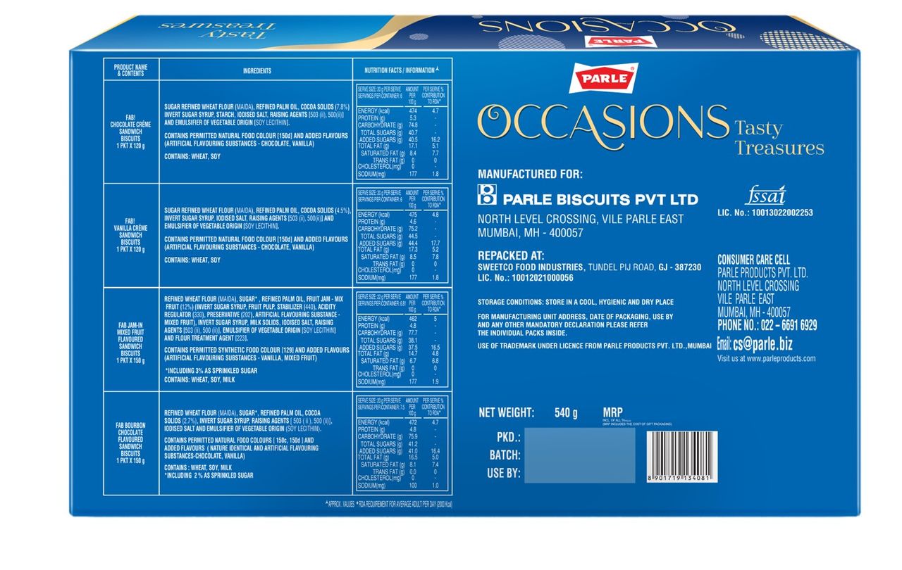 Parle Occasions Tasty Treasures