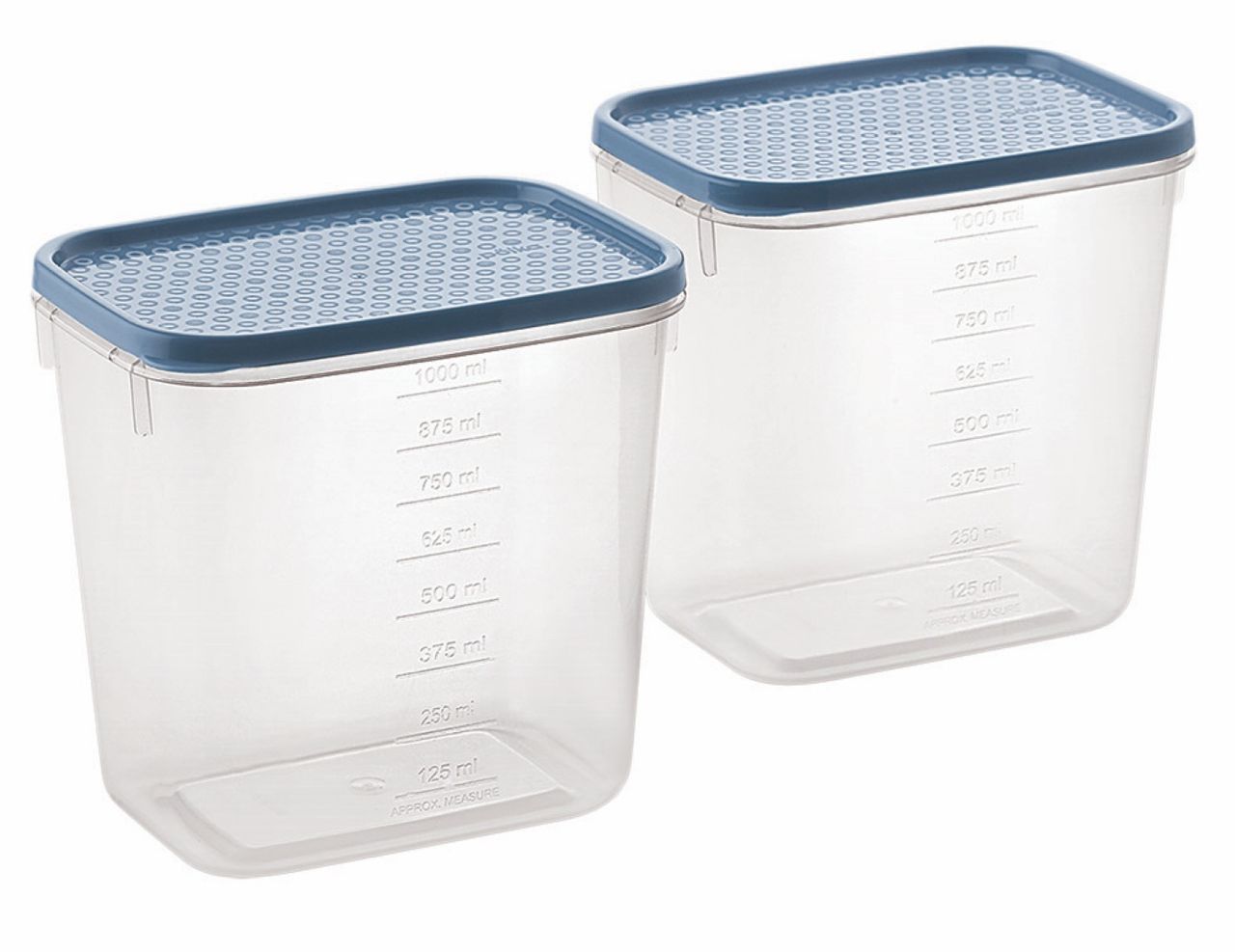 All Time Polka Storage Container 1000 Ml x 2 Pcs set (Colour May Vary)