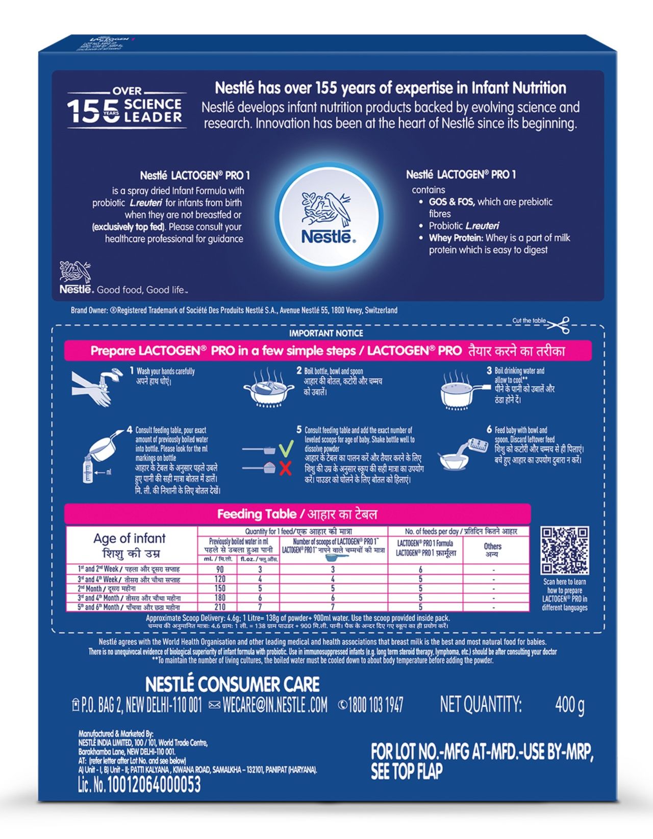 Nestle Lactogen Pro 1 | Infant Formula Probiotic And Prebiotics