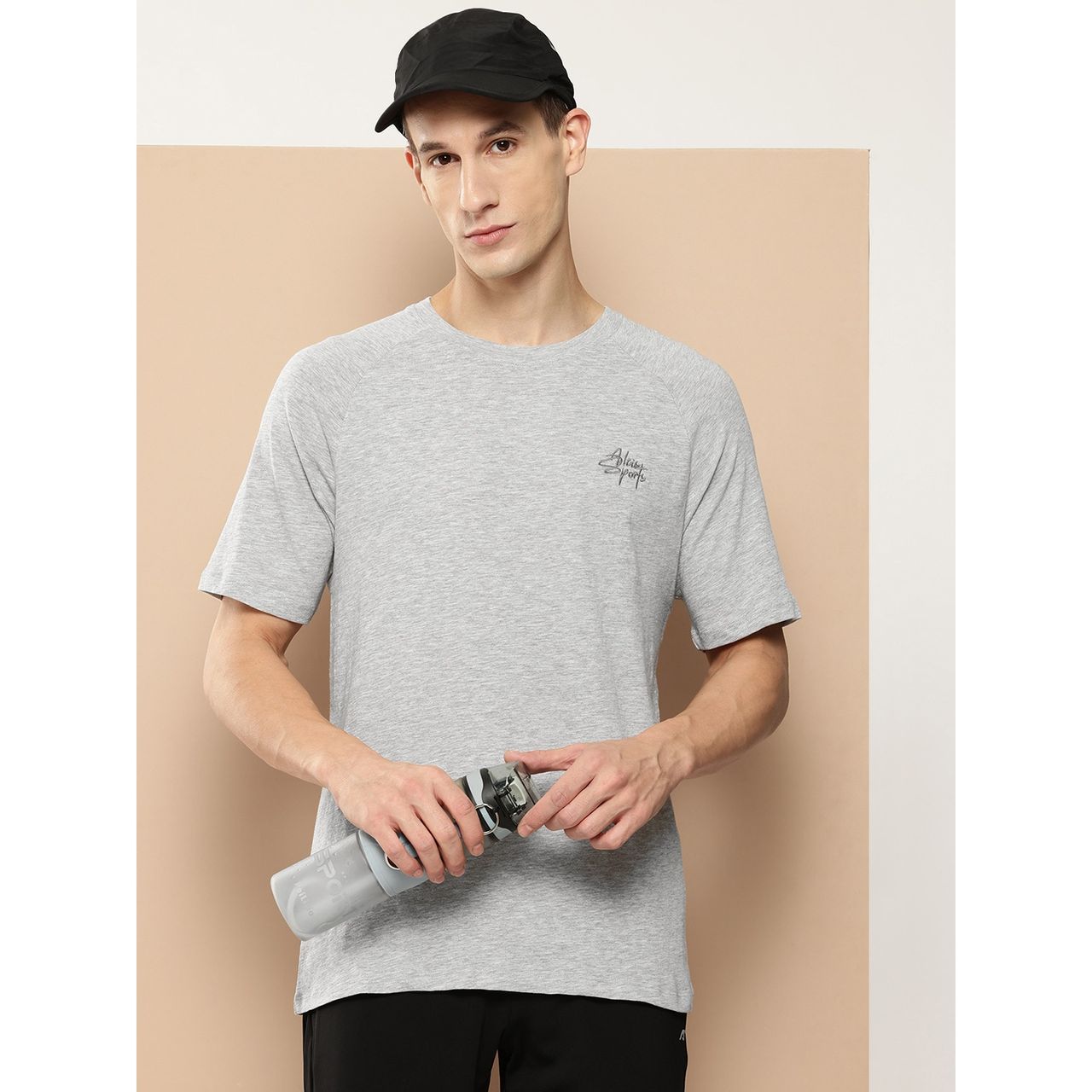 Alcis Men's Round Neck T-shirt | Grey - XL