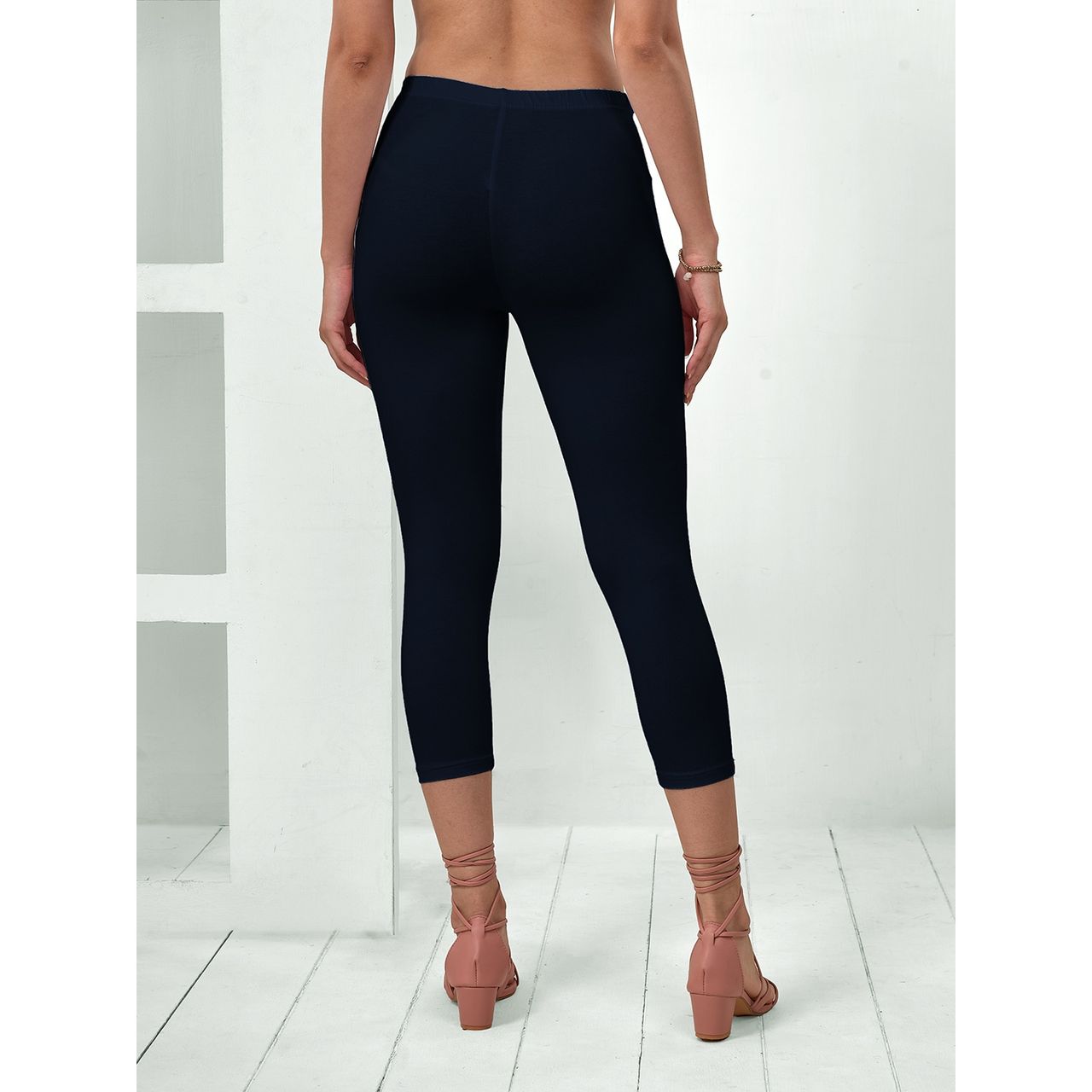 Lyra Women's Capri | Deep Navy - Free Size