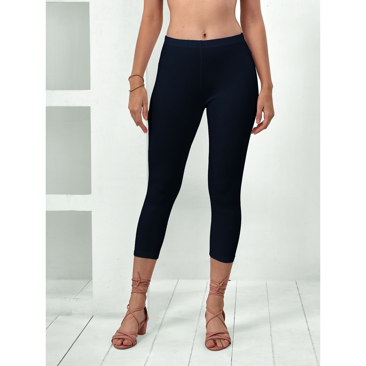 Lyra Women's Capri | Deep Navy - Free Size