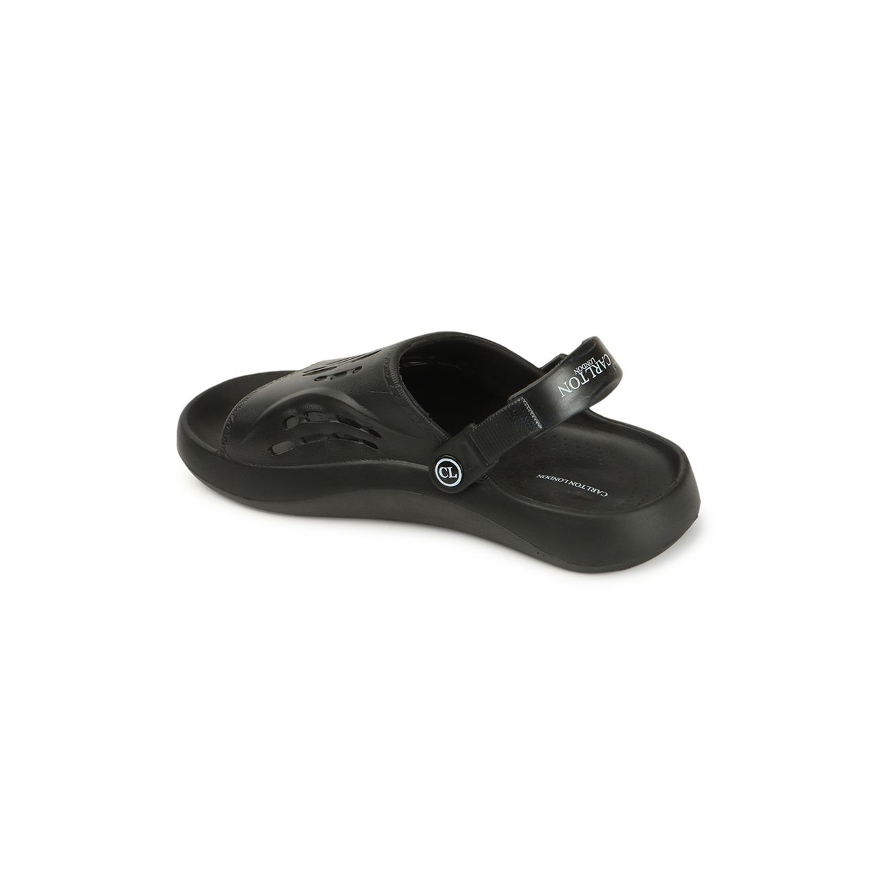 Carlton London Black Comfortable Men Flip Flops | UK 8
