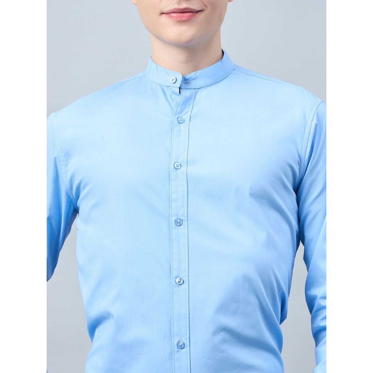 Style Quotient Men Cotton Solid Formal Shirt | XL | SS24SQPRUDENT - Sky Blue