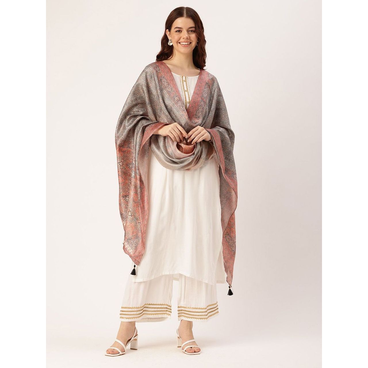Ishin Multi Color Cotton Dupatta | 1038