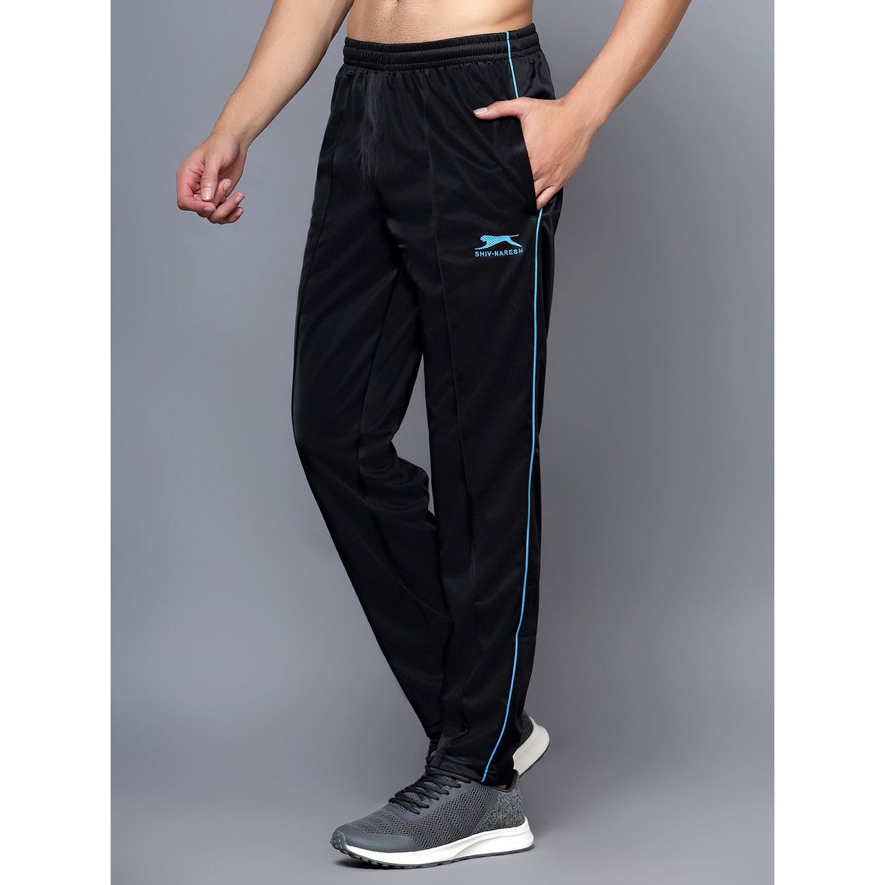 Shiv Naresh Men's Trackpant | 550 - Navy-Cyan | M