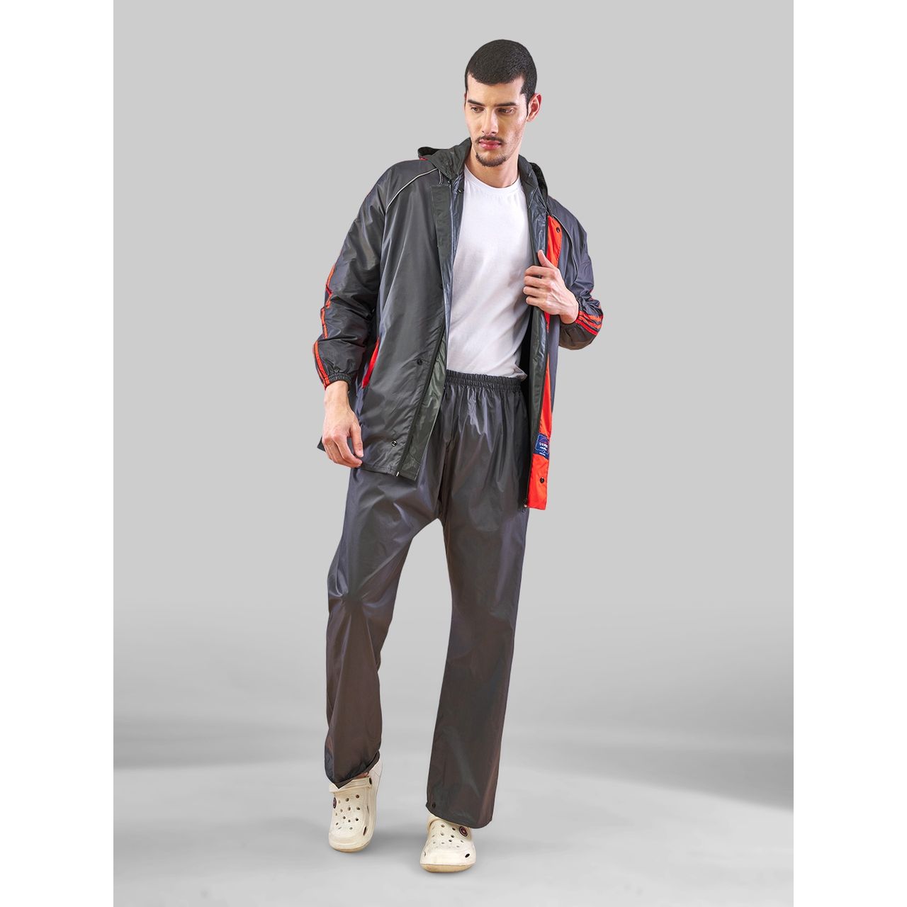 Lux Venus Reversible Rain Suit for Men - Grey | XL