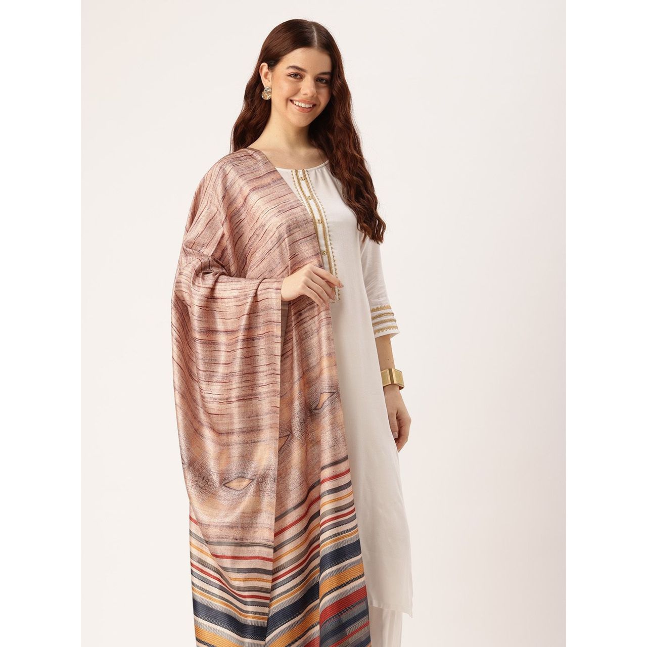 Ishin Multi Color Cotton Dupatta | 1046