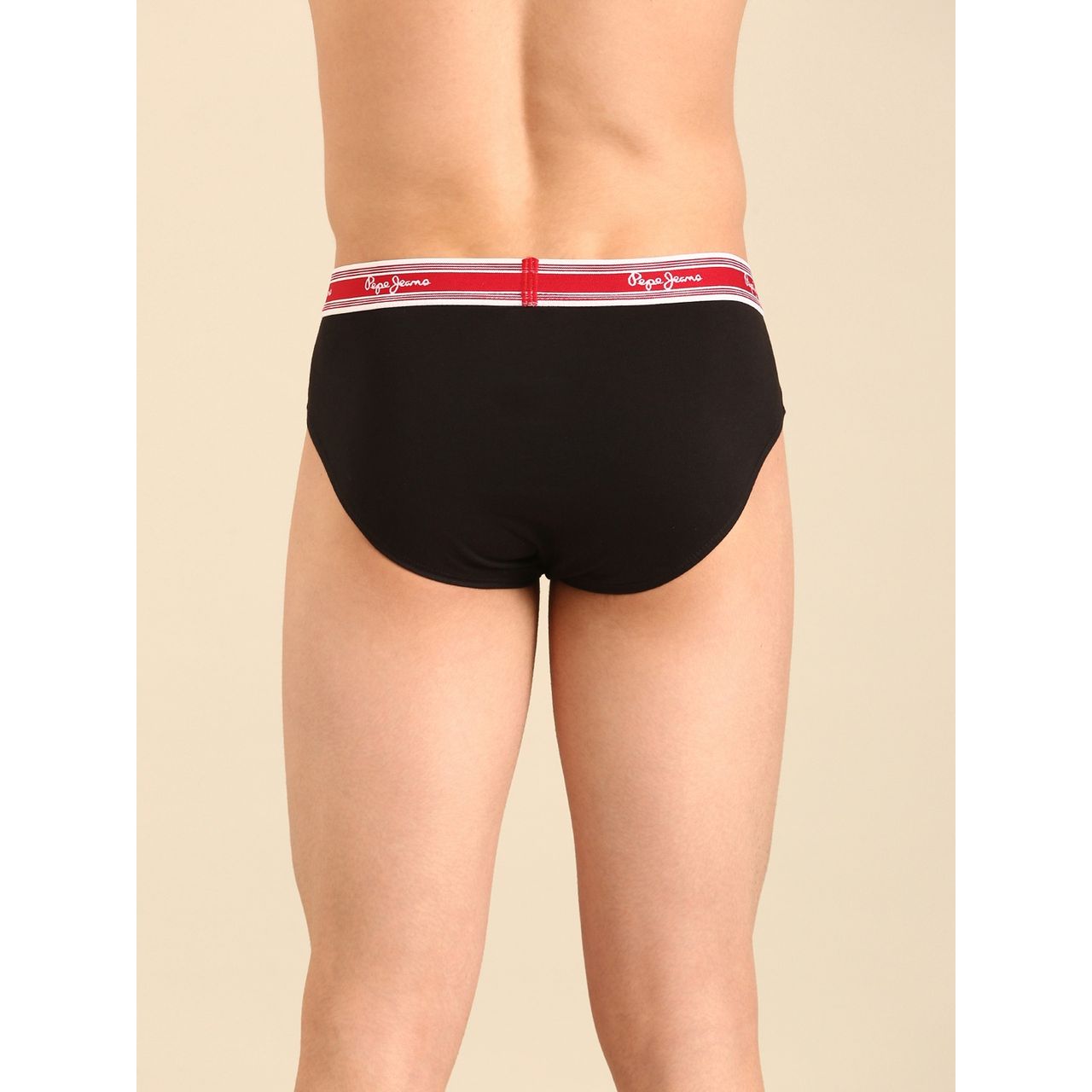 Pepe Jeans Men's Solid Black Brief | S