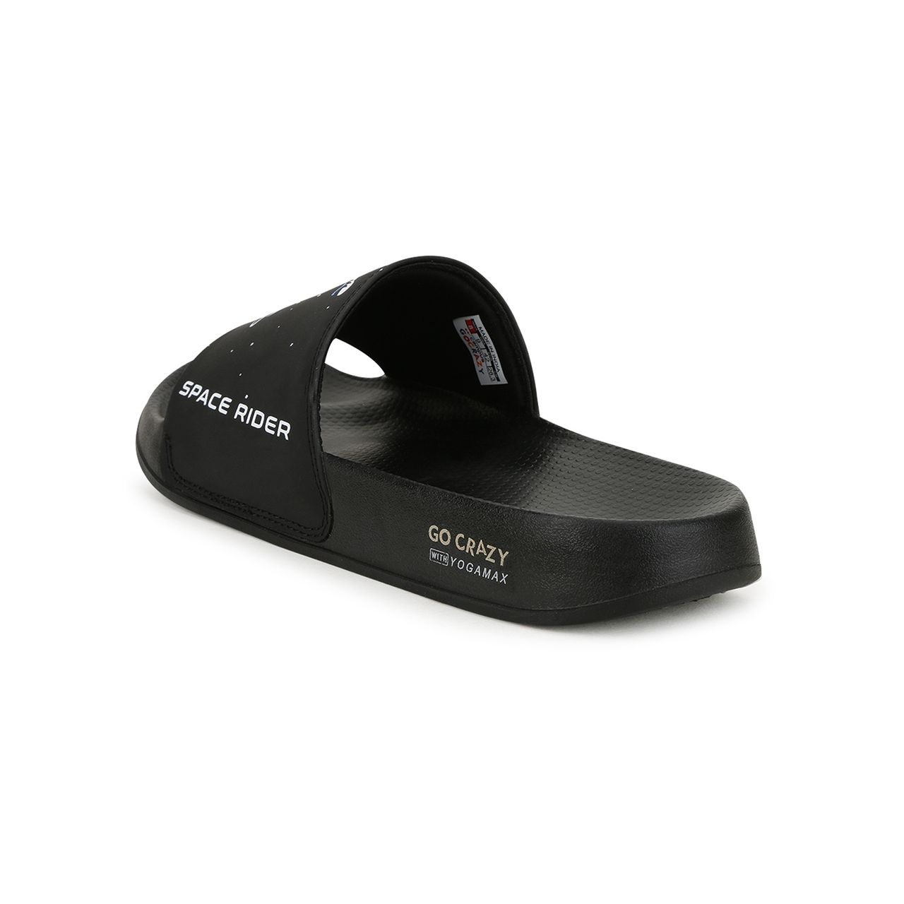 Campus Men's Space Rider Slides | Black | UK8