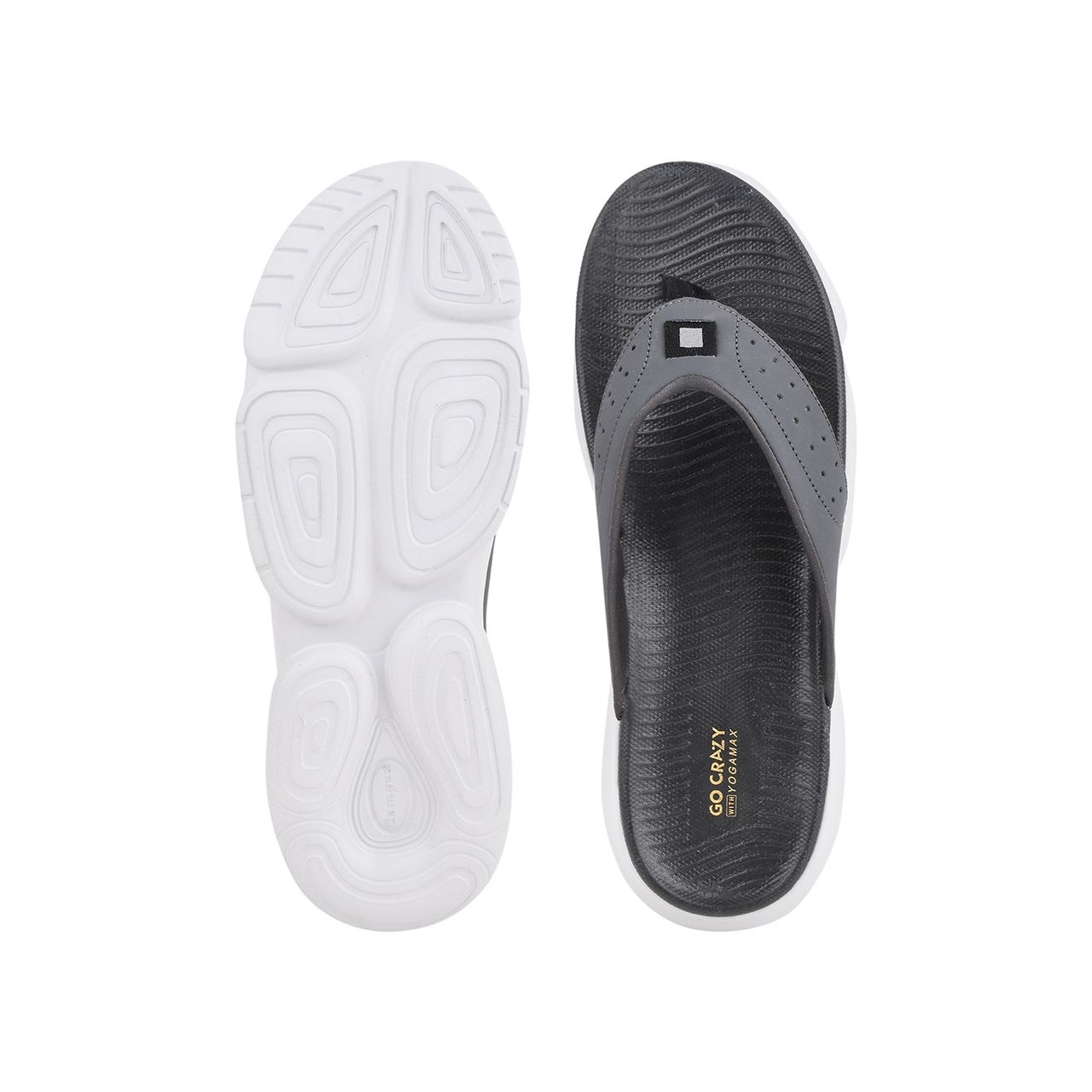 Campus Men's Flip Flops | SL-405A | Grey - UK 6