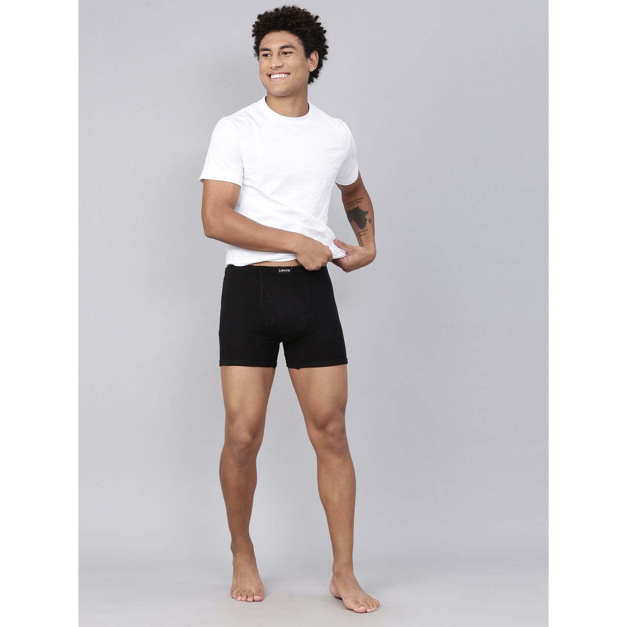 Levi's Men Pure Cotton Long Length Trunk | Ultrasoft Waistband | PO2 | Assorted - M