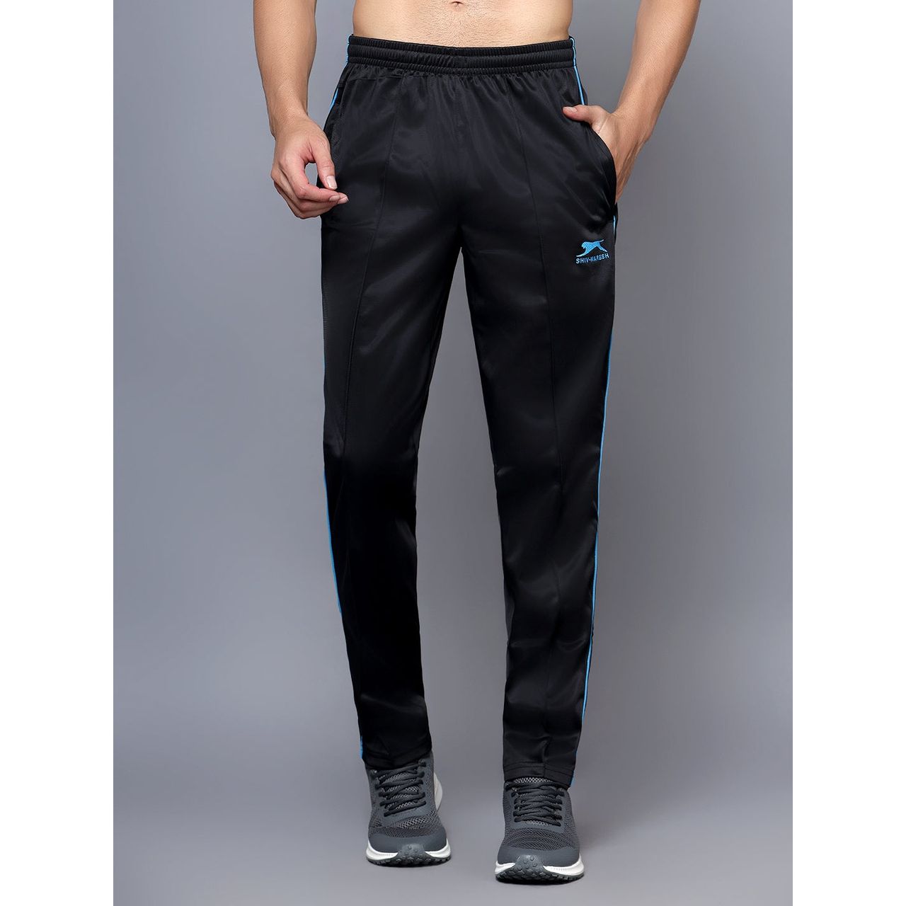 Shiv Naresh Men's Trackpant | 550 - Navy-Cyan | M