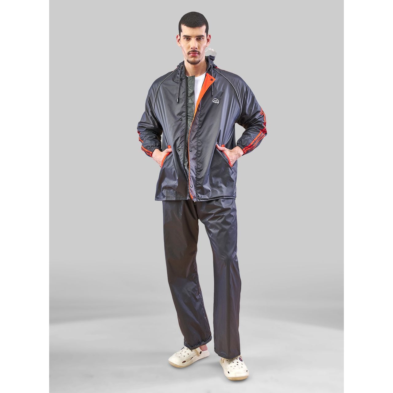Lux Venus Reversible Rain Suit for Men - Grey | XL