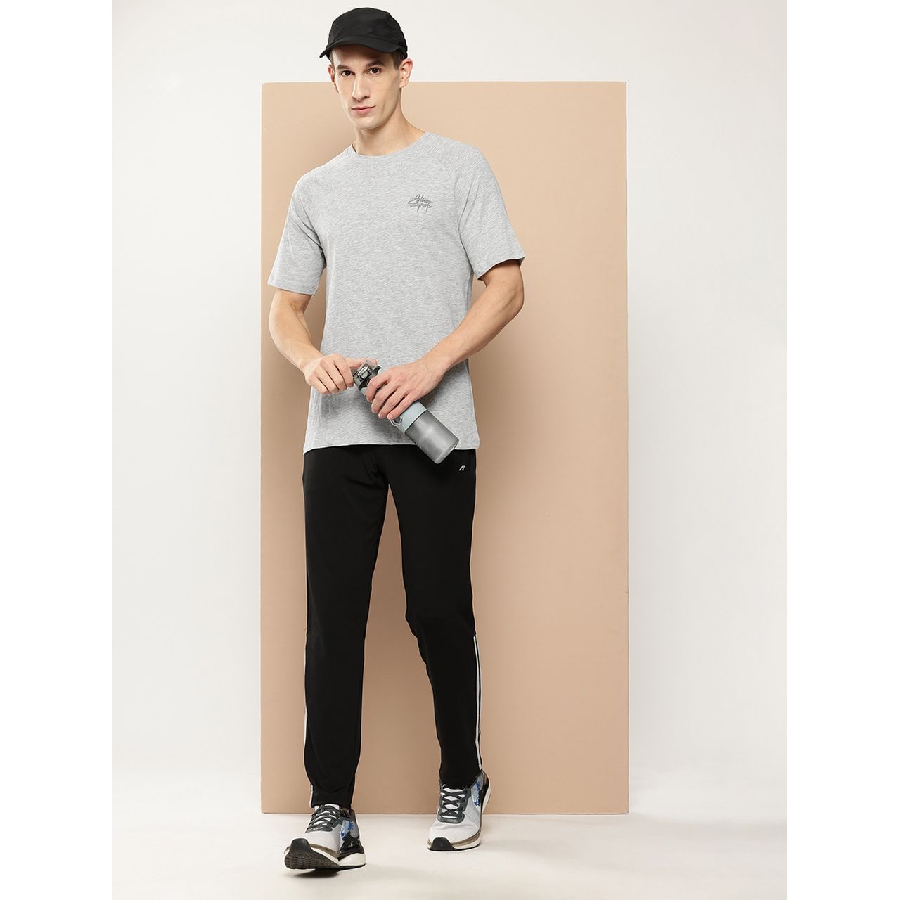 Alcis Men's Round Neck T-shirt | Grey - XL
