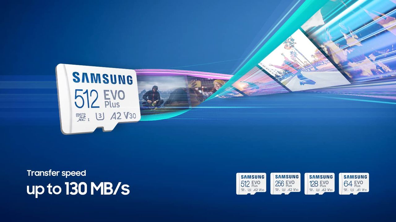 Samsung Evo Plus 128Gb Microsdxc Uhs-Iu3 130Mb/S Fullhd&4Kuhd Memorycard With Adapter