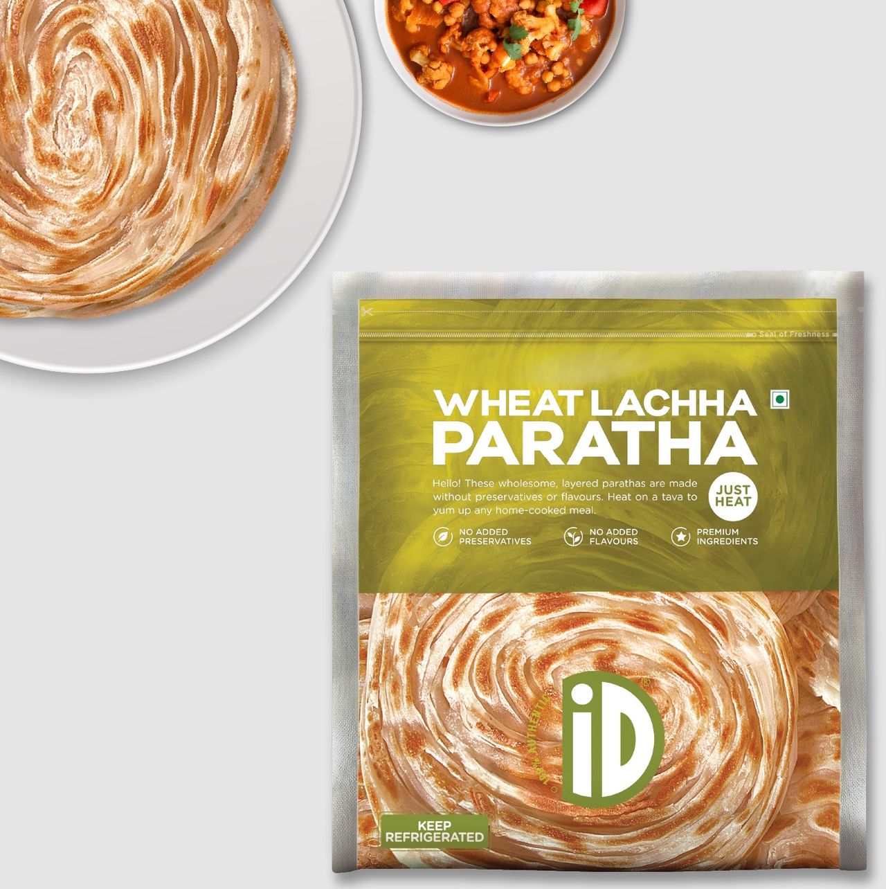 iD Wheat Lachha Paratha 400 g Combo