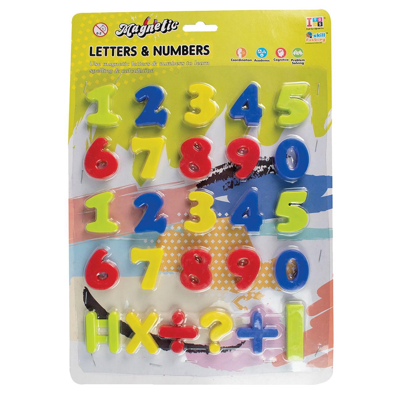 Itoys Magnetic Alphabets & Numbers(Colour May Vary)